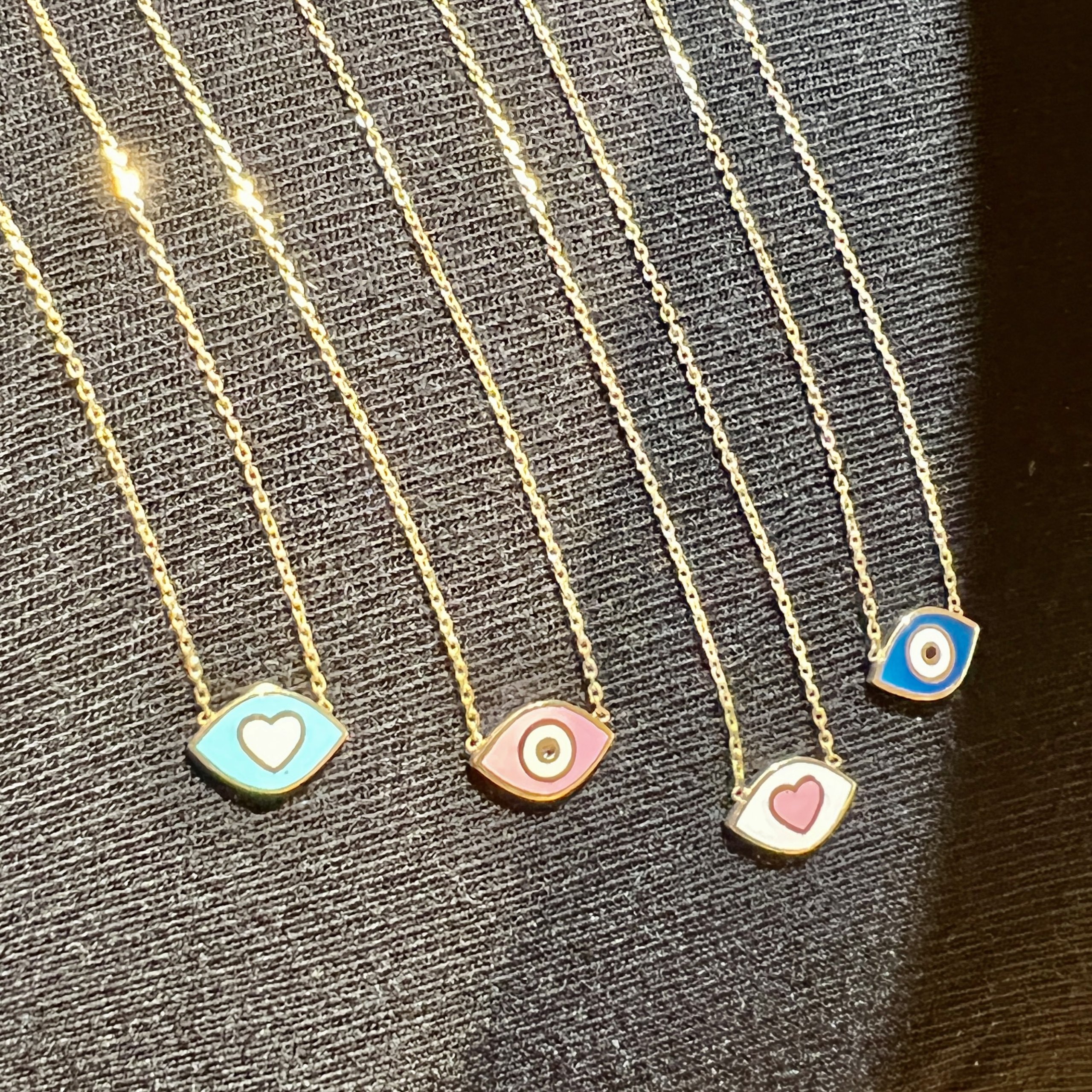 Tiny navy blue eye pendant — Melina Fachidis (5)