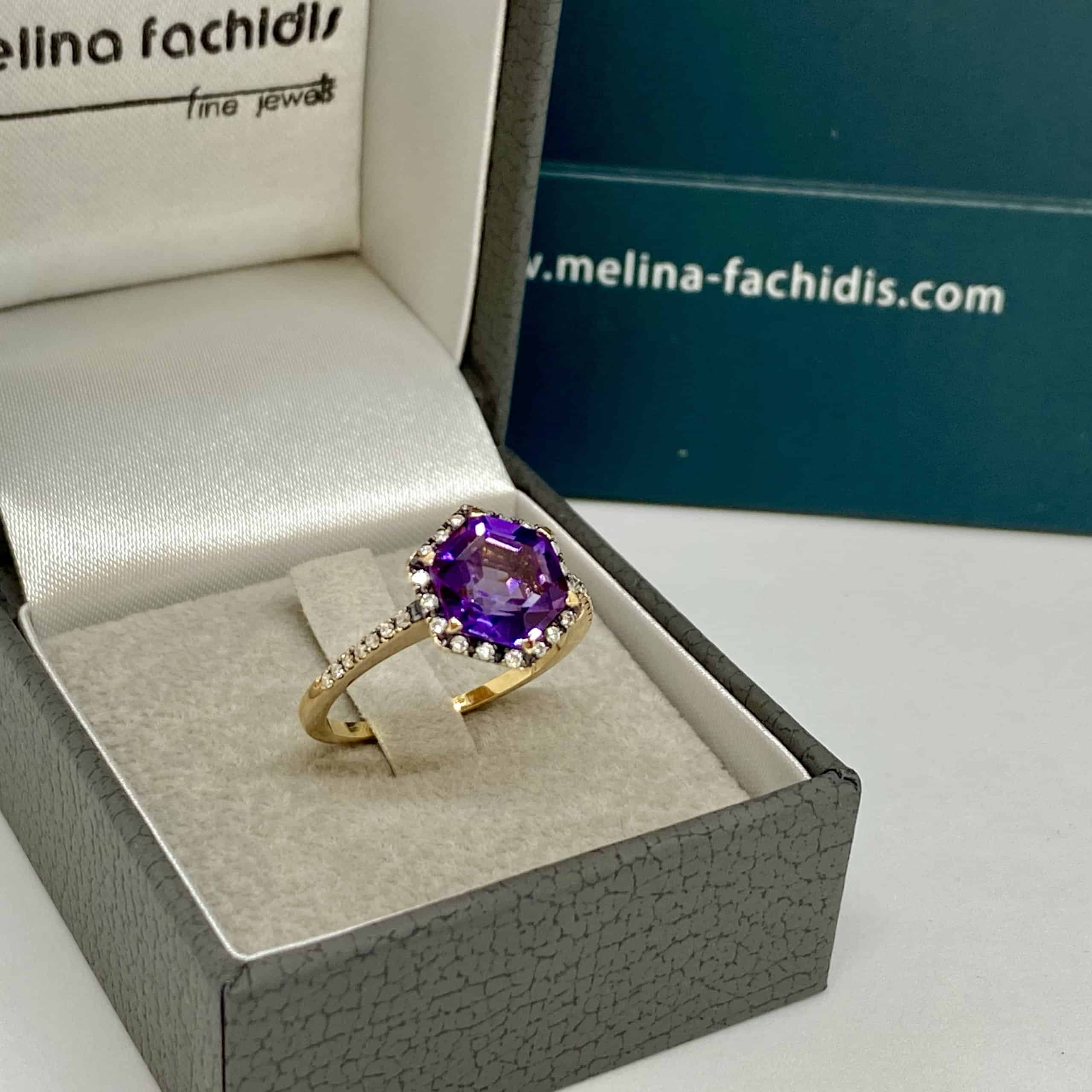 Hexagonal amethyst ring — Melina Fachidis (4)
