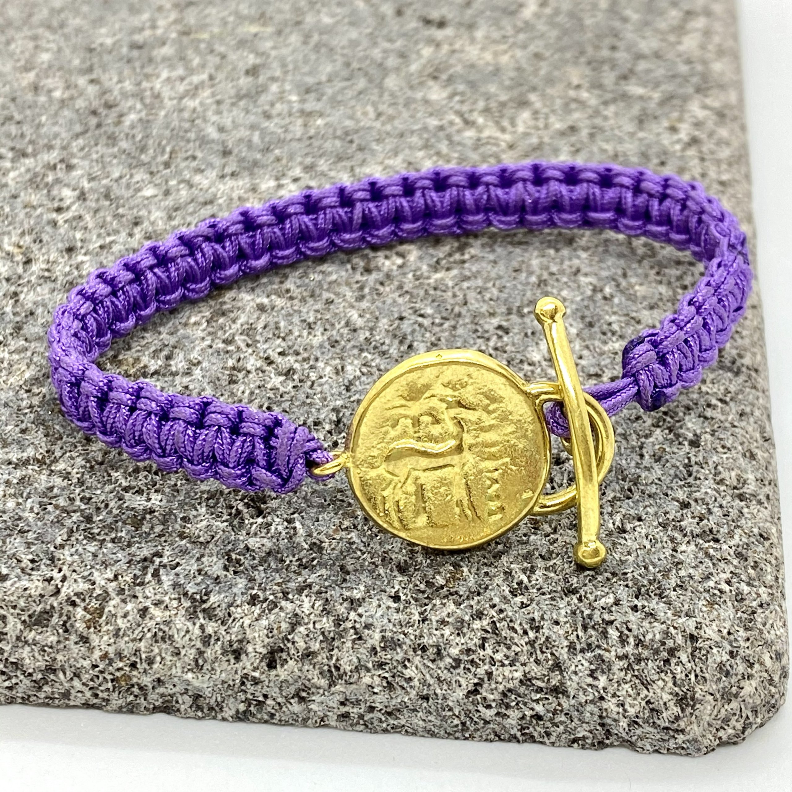 Small coin cord bracelet — Melina Fachidis (3)