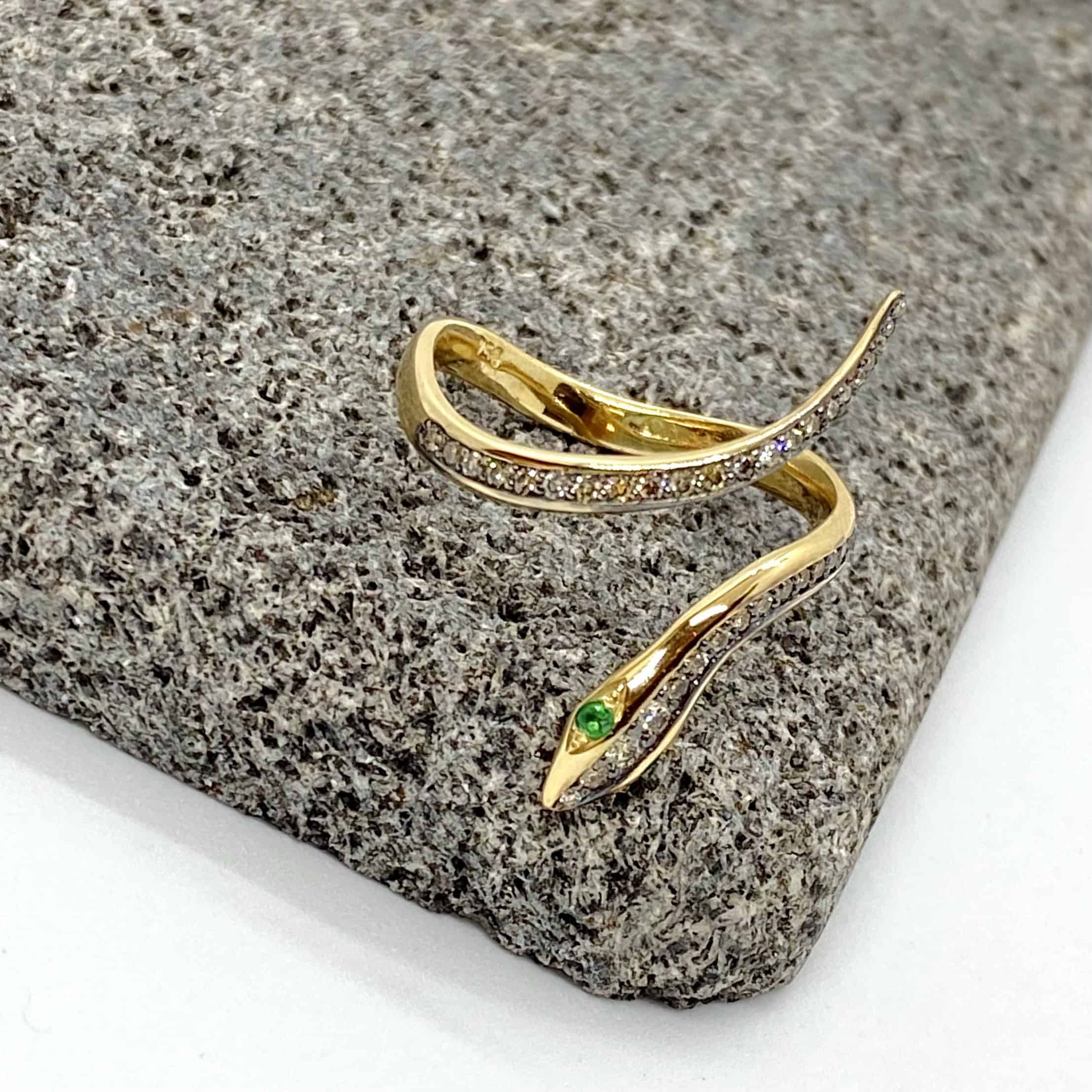 Impressive long snake ring — Melina Fachidis (2)