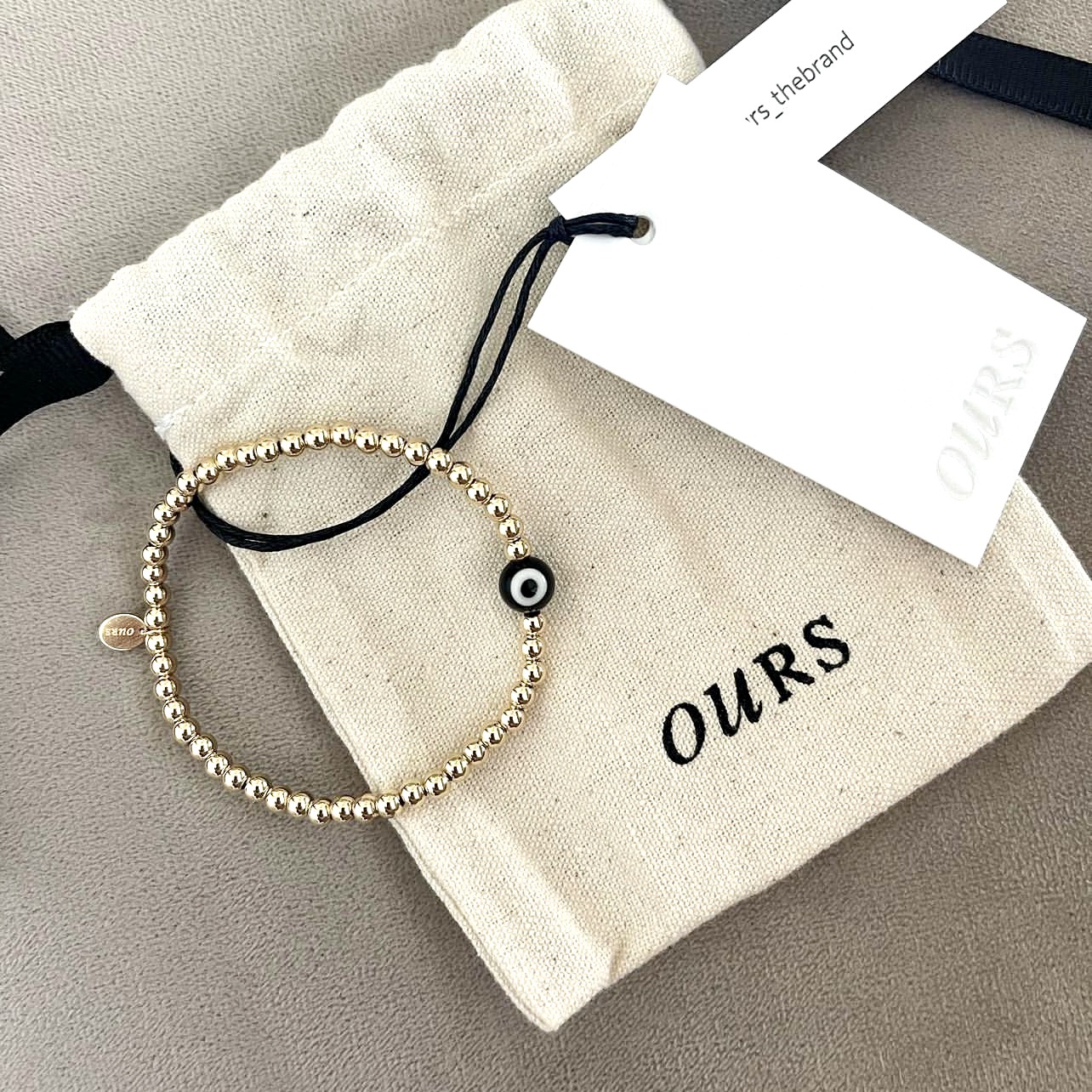 Ours 14k Gold beaded eye bracelet — Melina Fachidis (3)