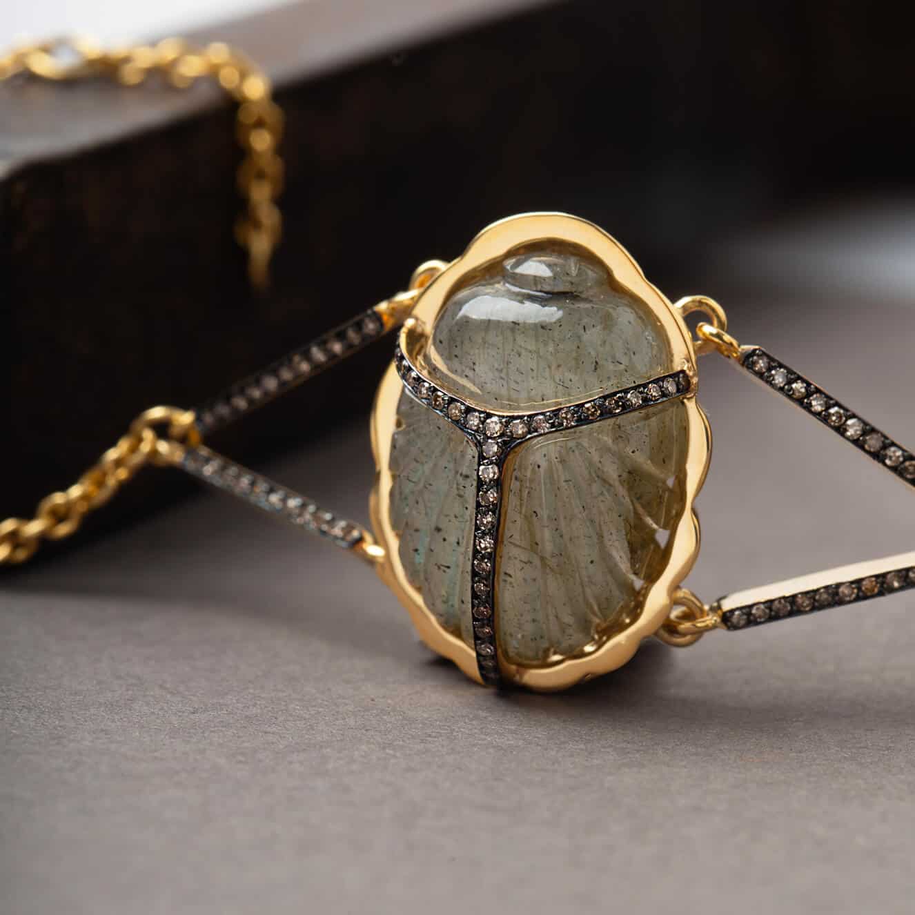 Labradorite bracelet scarab — Melina Fachidis (2)