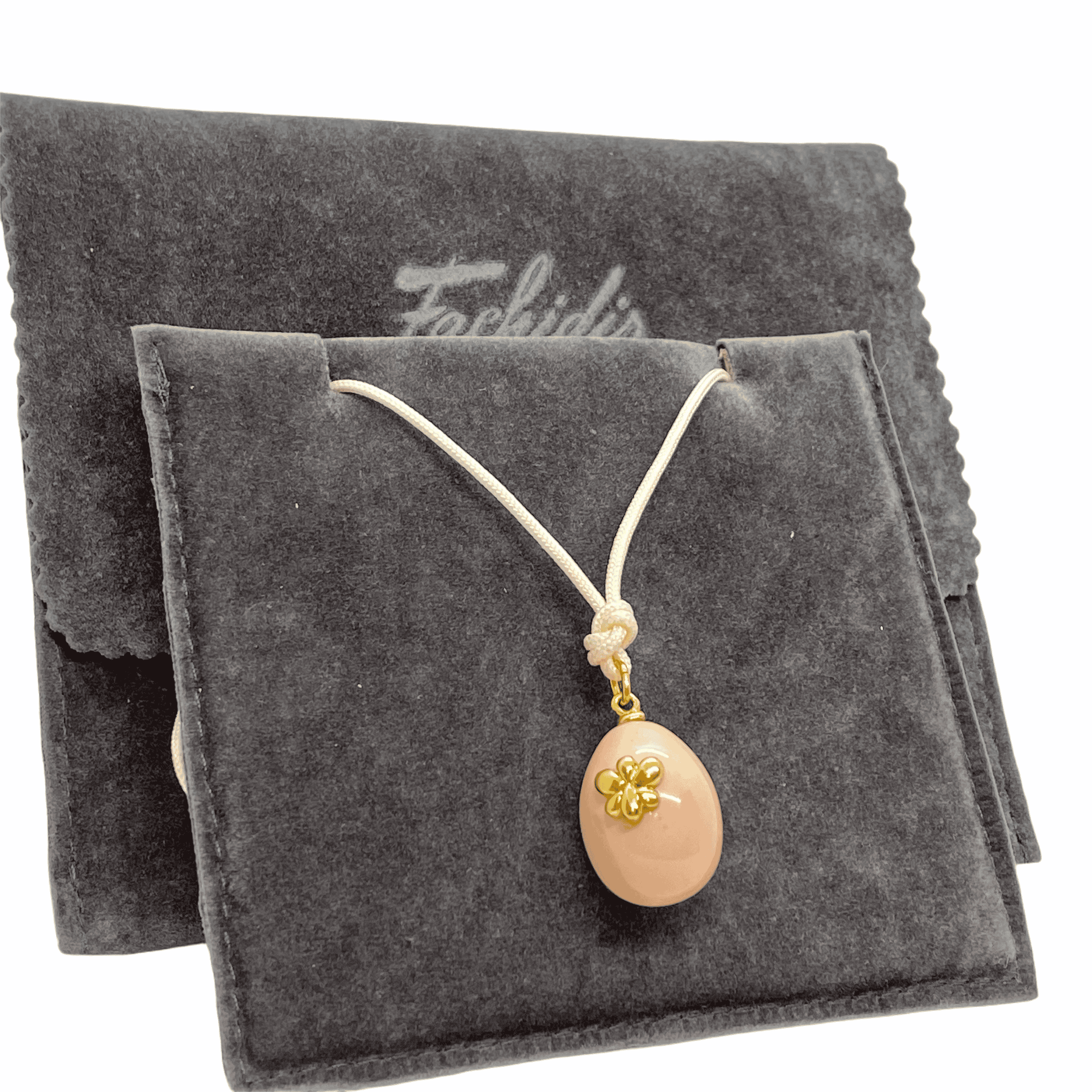 Baby pink butterfly Easter pendant — Melina Fachidis (2)