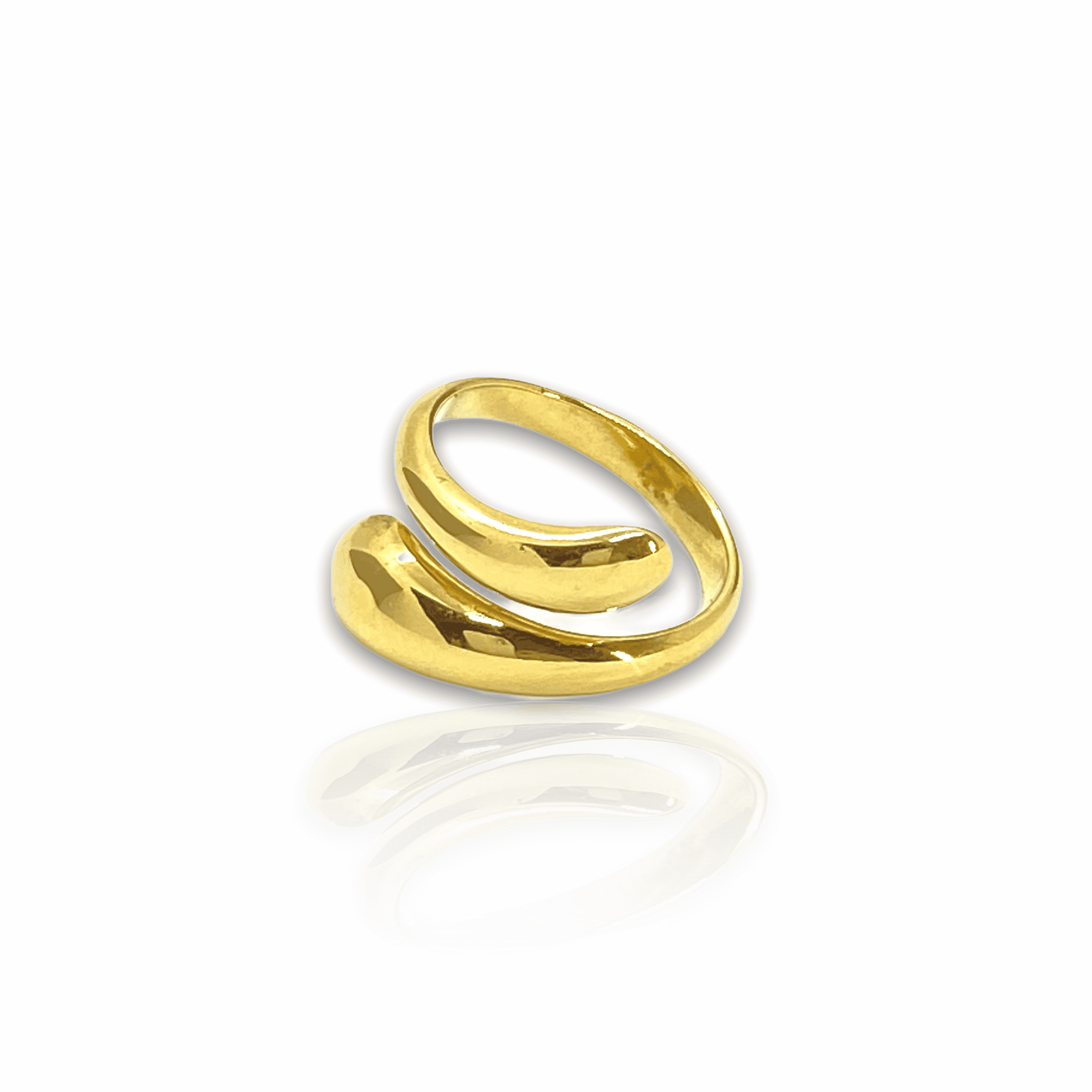 Croisé chevalier two drops ring — Melina Fachidis