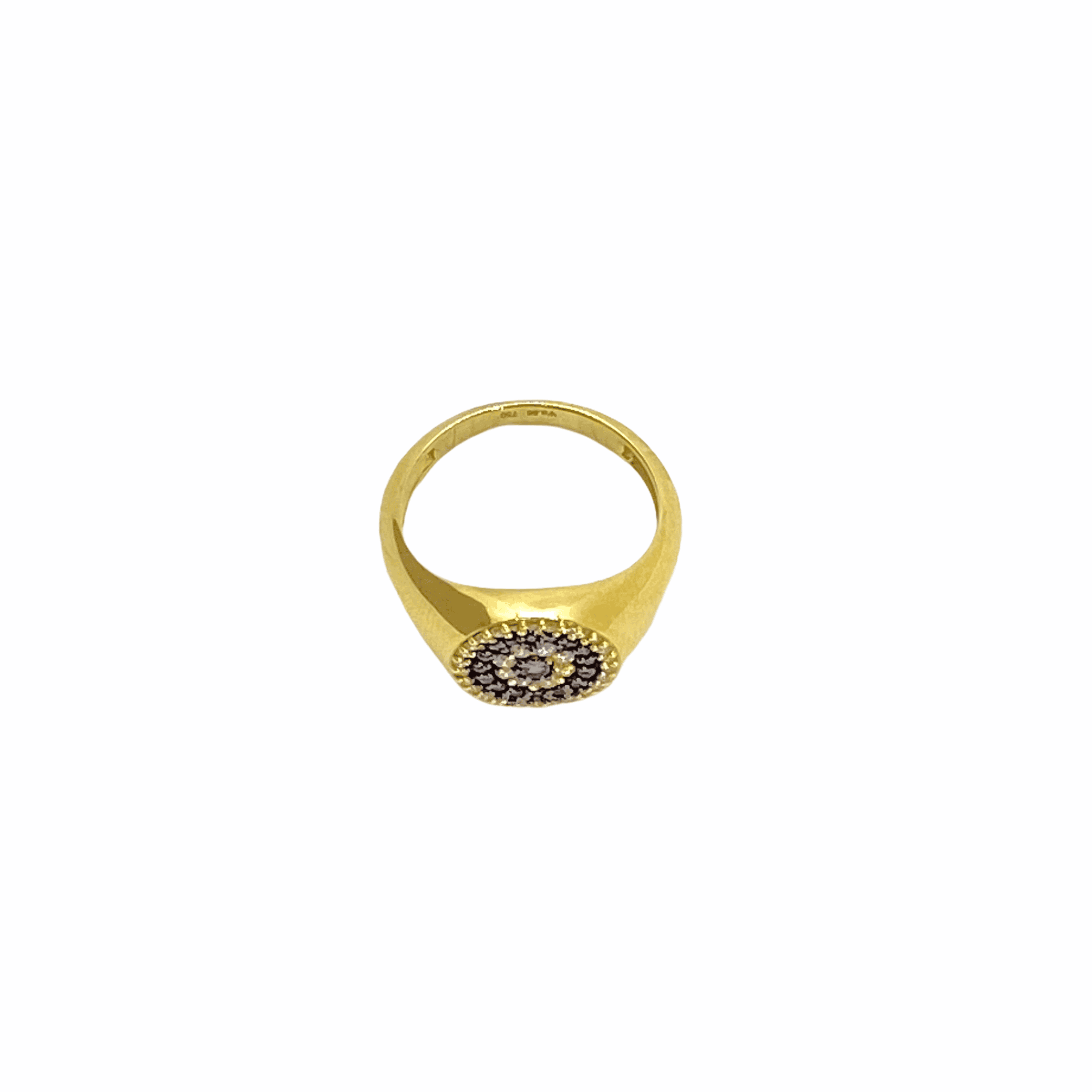 Sapphire and diamond round eye ring — Melina Fachidis (3)