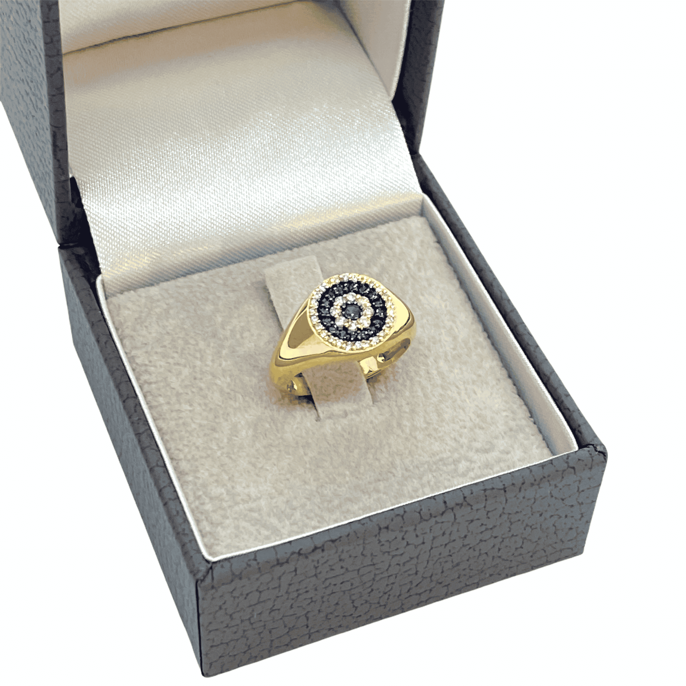 Sapphire and diamond round eye ring — Melina Fachidis (5)