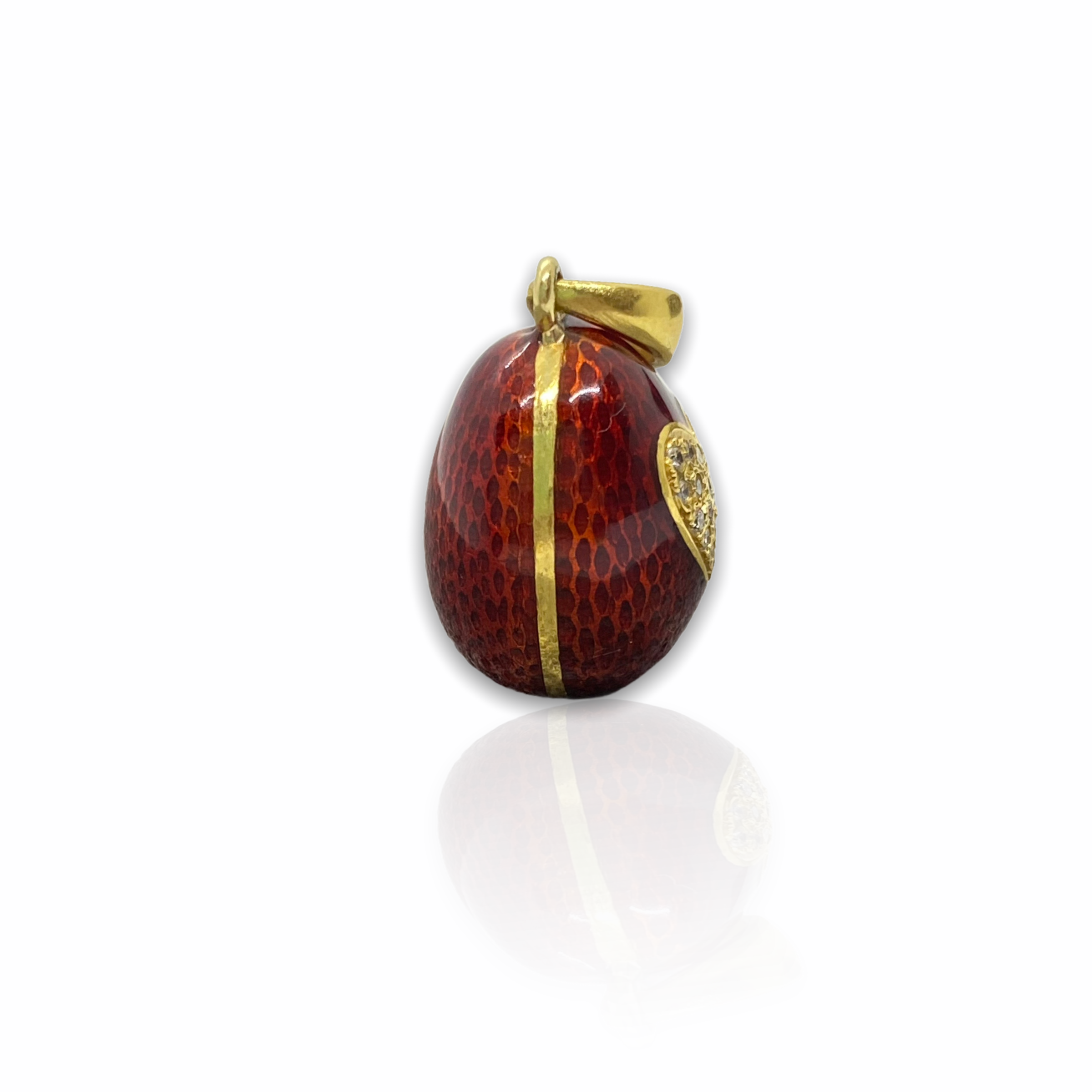 Red diamond heart egg pendant — Melina Fachidis (4)
