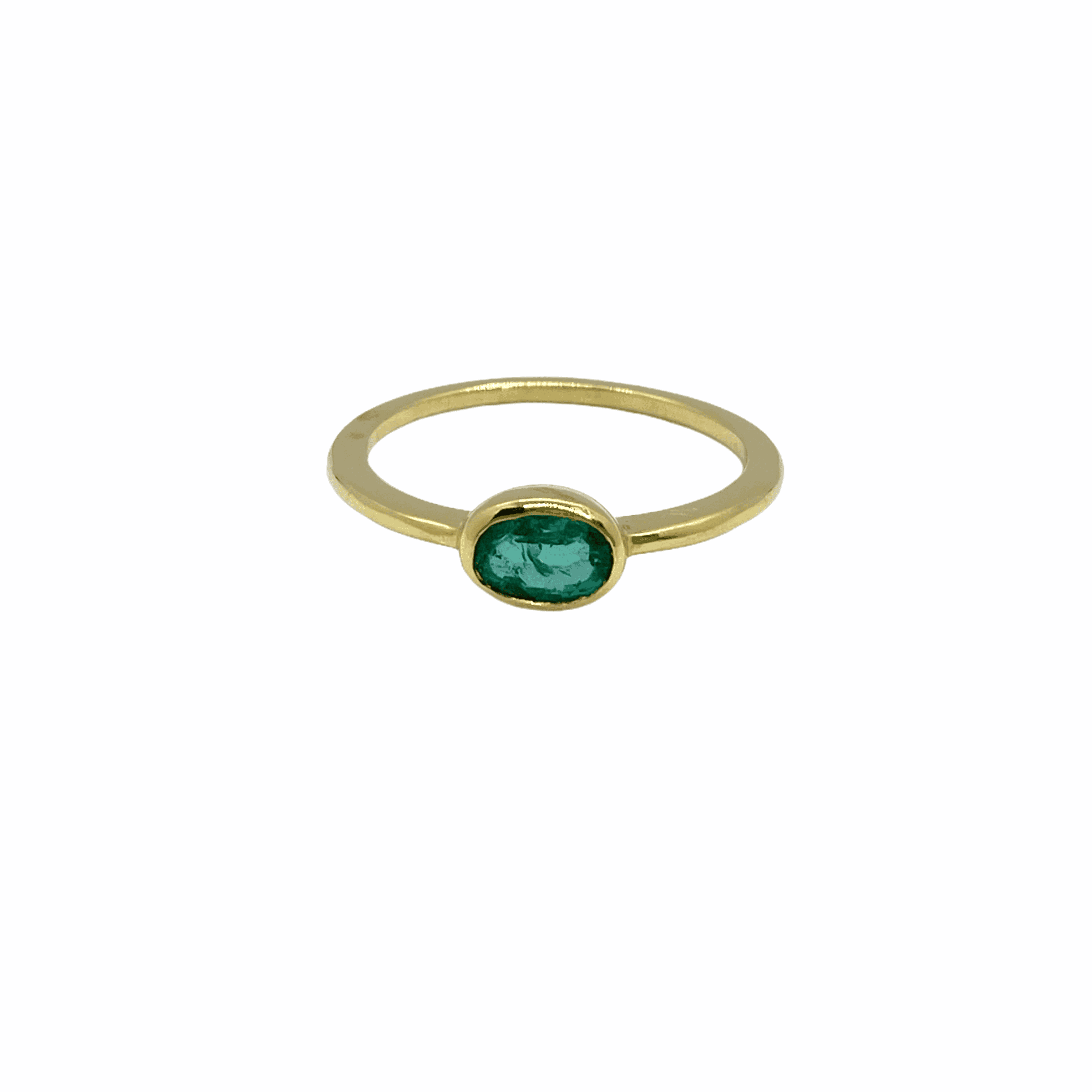 Vivid green emerald promise ring — Melina Fachidis (5)
