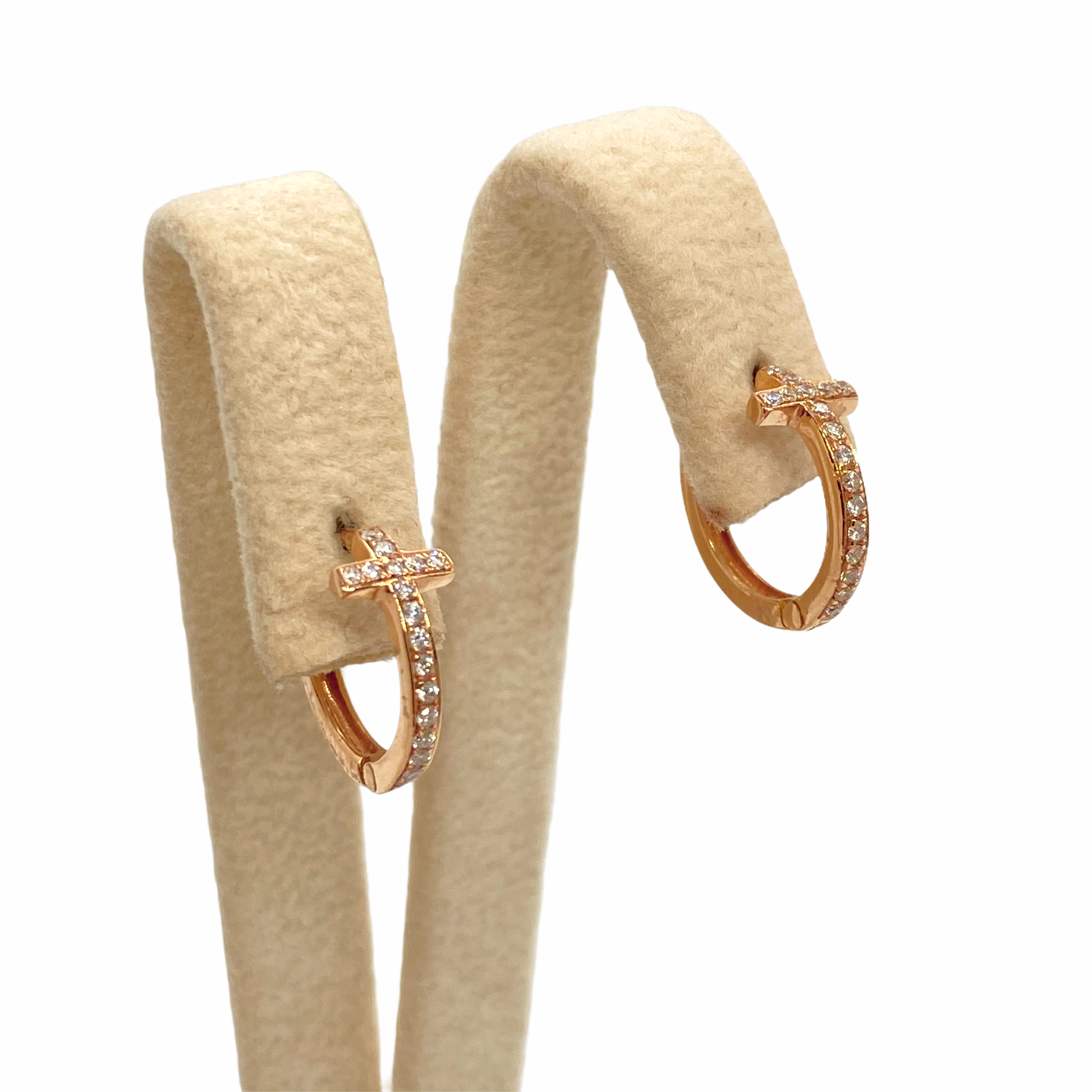 Cross diamond hoops — Melina Fachidis (4)