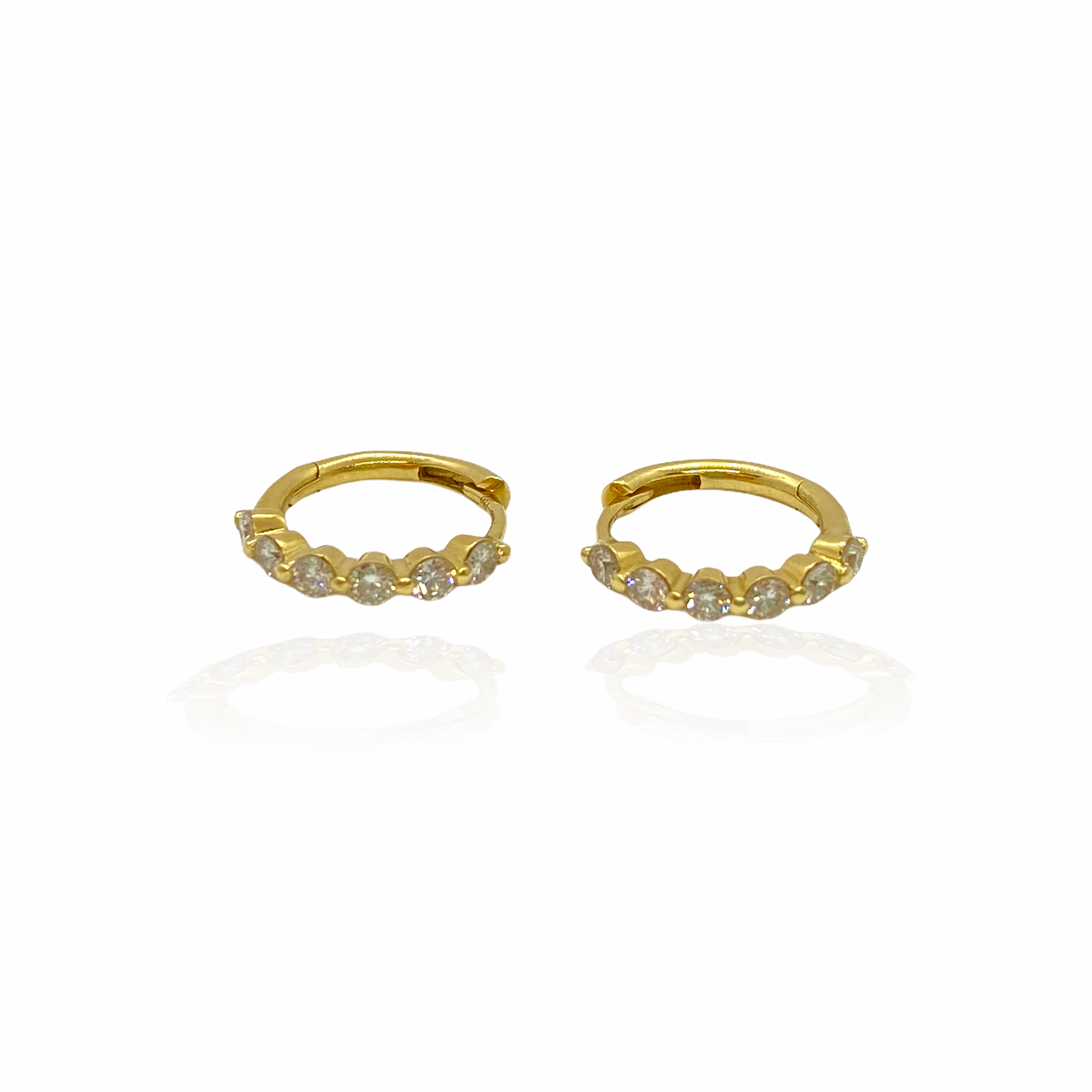 12 diamond huggie hoop earrings — Melina Fachidis (2)