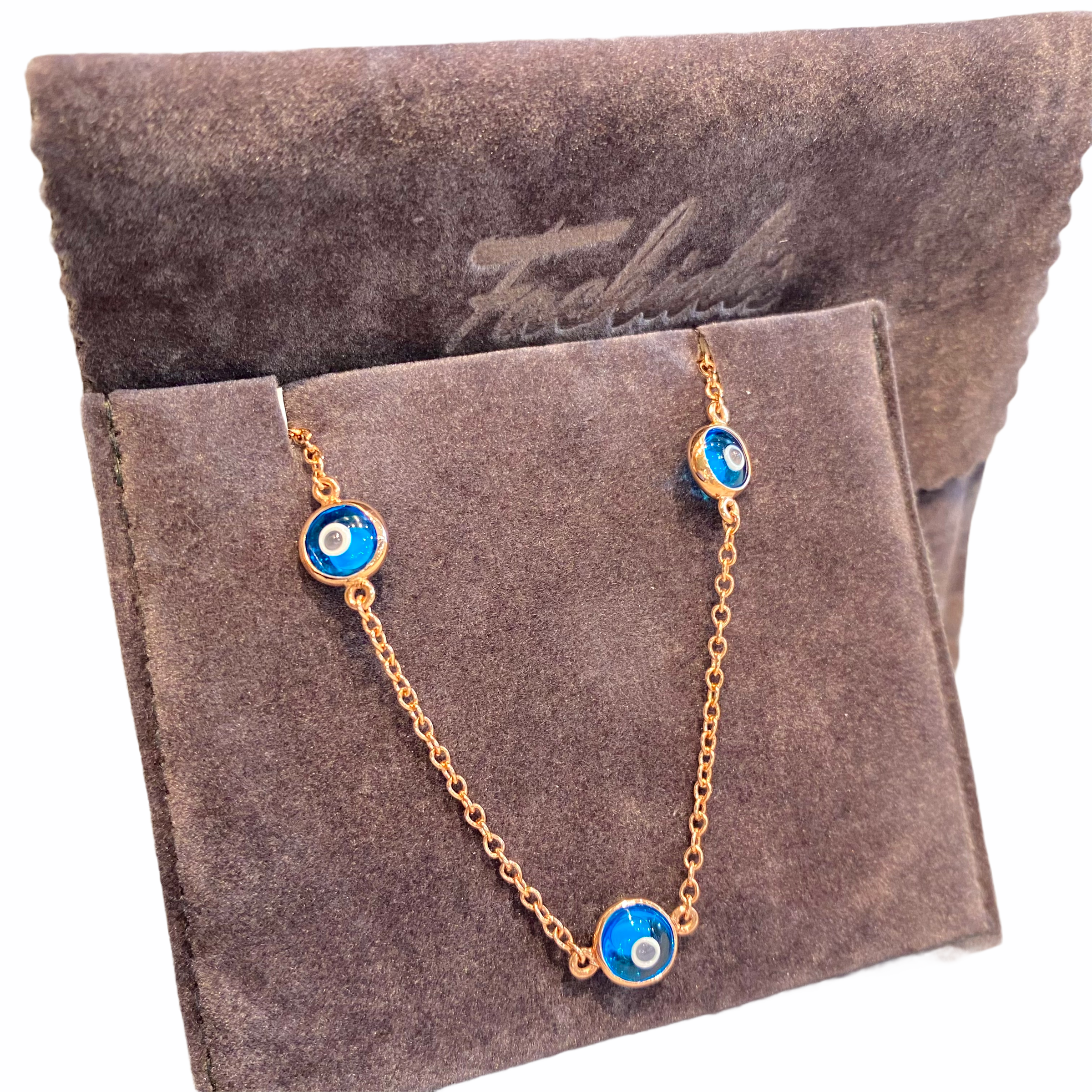 3ple eye rose gold small bracelet — Melina Fachidis (4)
