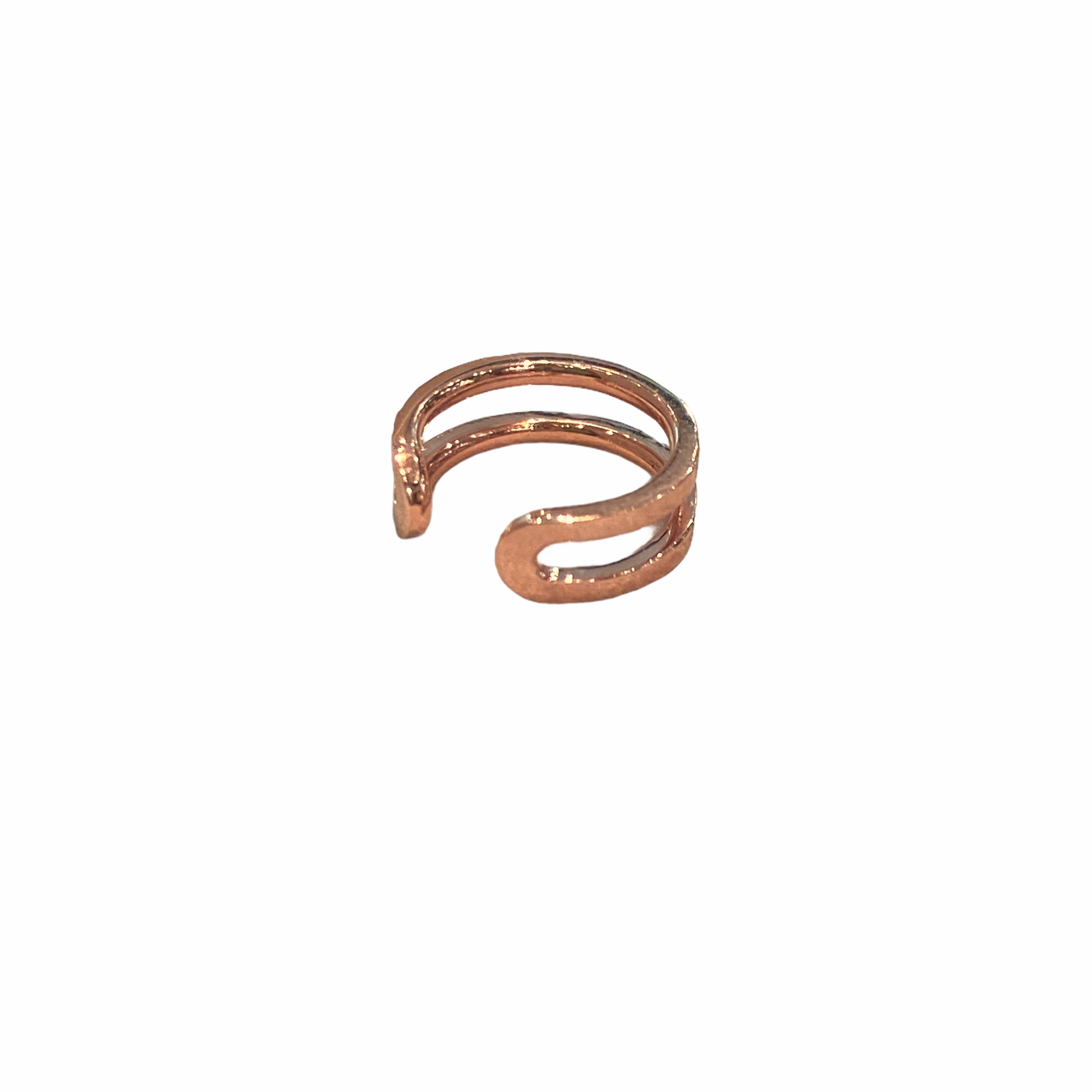 Cuff earring with white and champagne diamonds — Melina Fachidis (3)