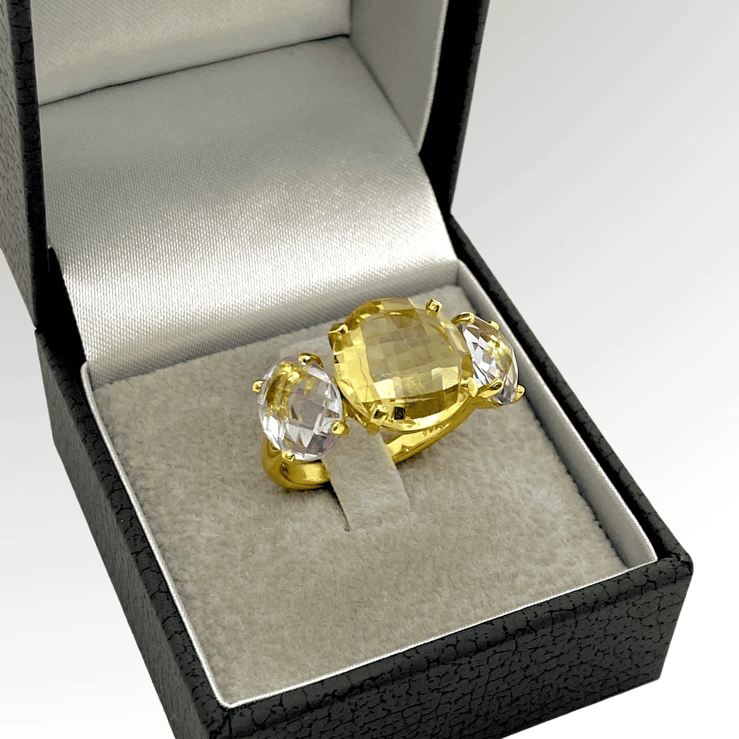 Citrine and amethyst 3stone ring — Melina Fachidis (4)