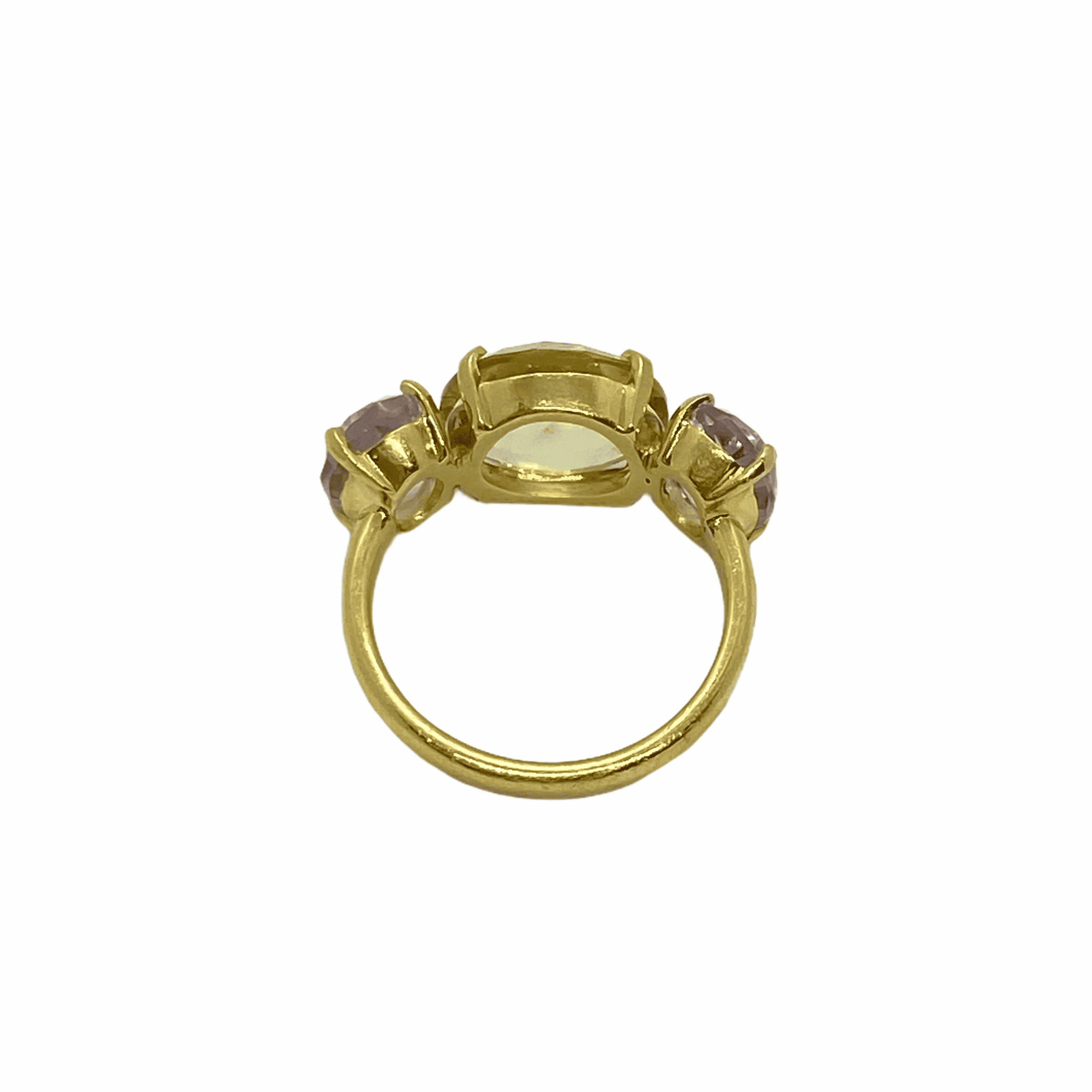 Citrine and amethyst 3stone ring — Melina Fachidis (3)