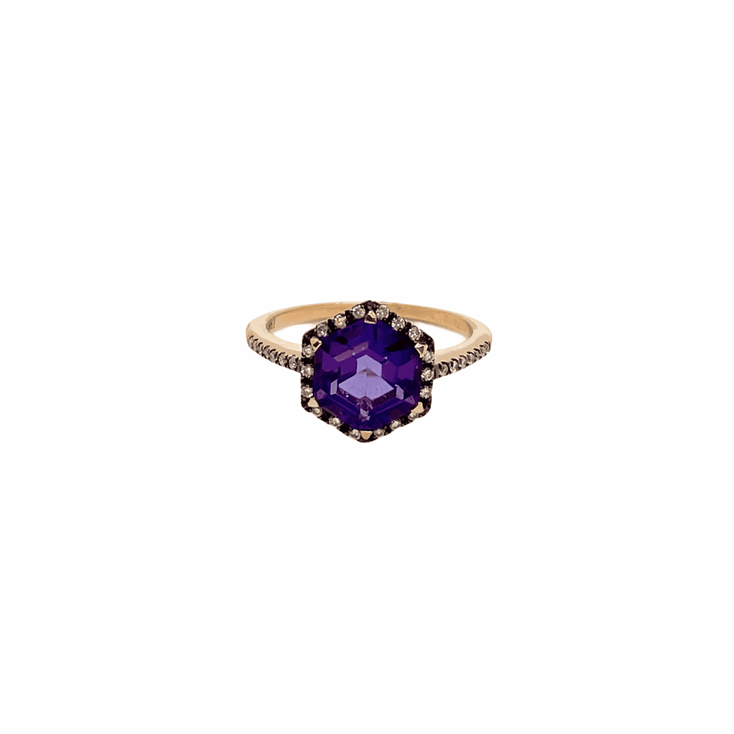 Hexagonal amethyst ring — Melina Fachidis (2)