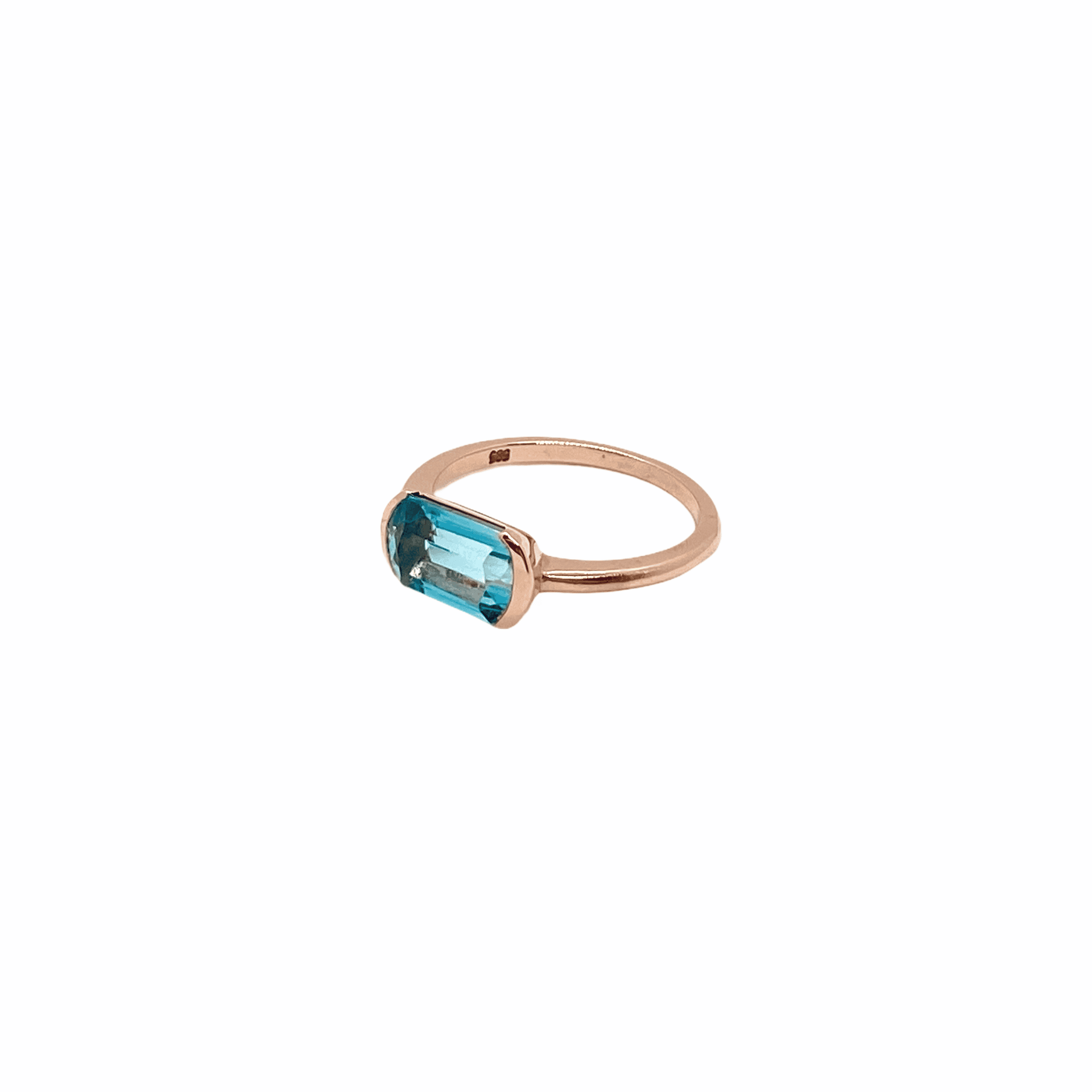 Blue topaz one stone ring — Melina Fachidis (5)
