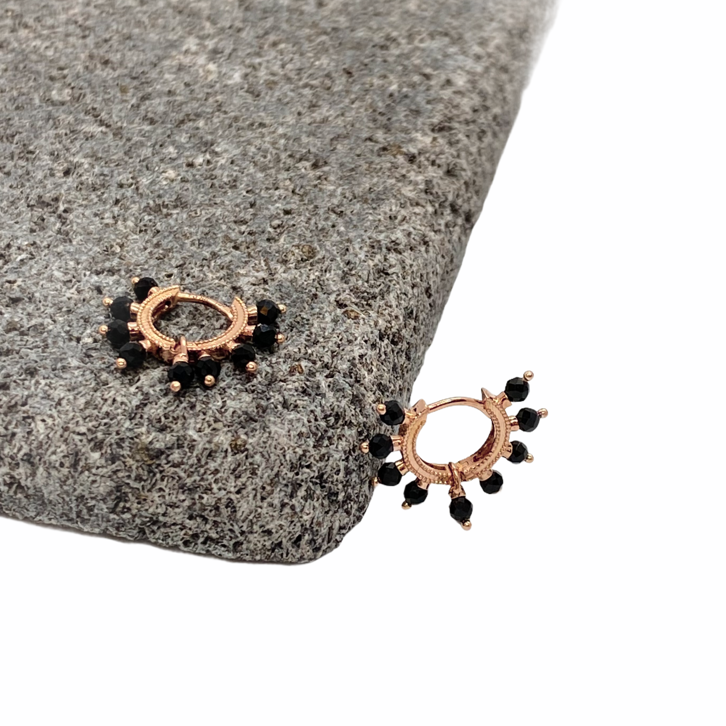 Black spinel small hoops — Melina Fachidis (3)