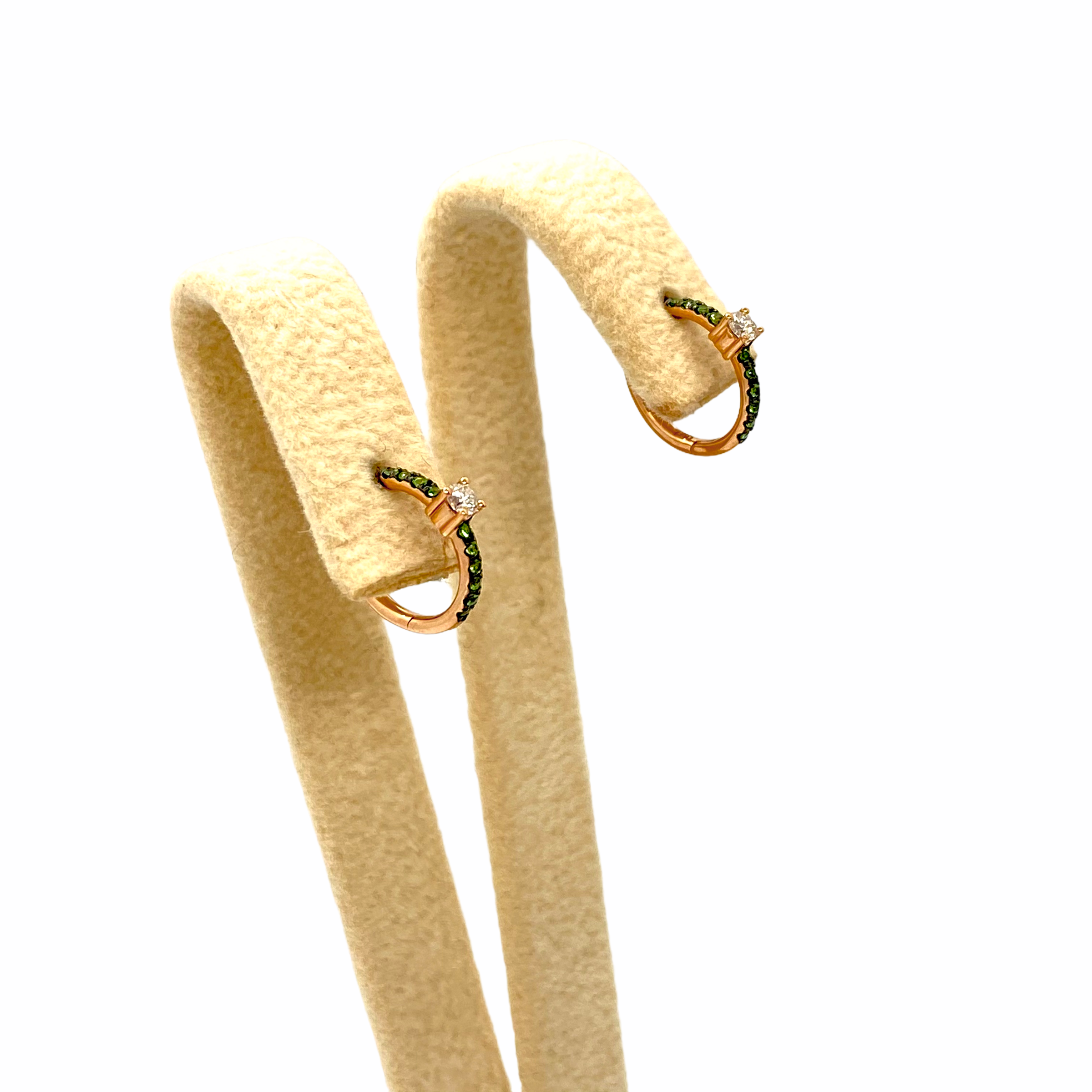 Tzavorite and diamond hoops — Melina Fachidis (4)