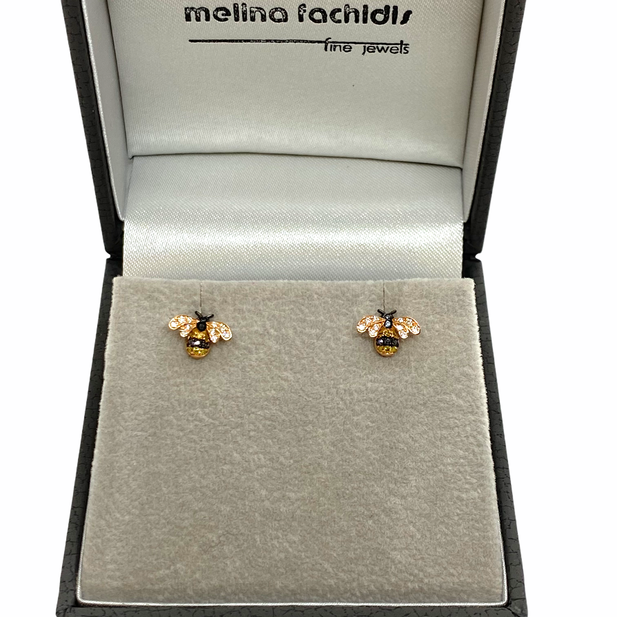 Busy bees stud earrings — Melina Fachidis (4)