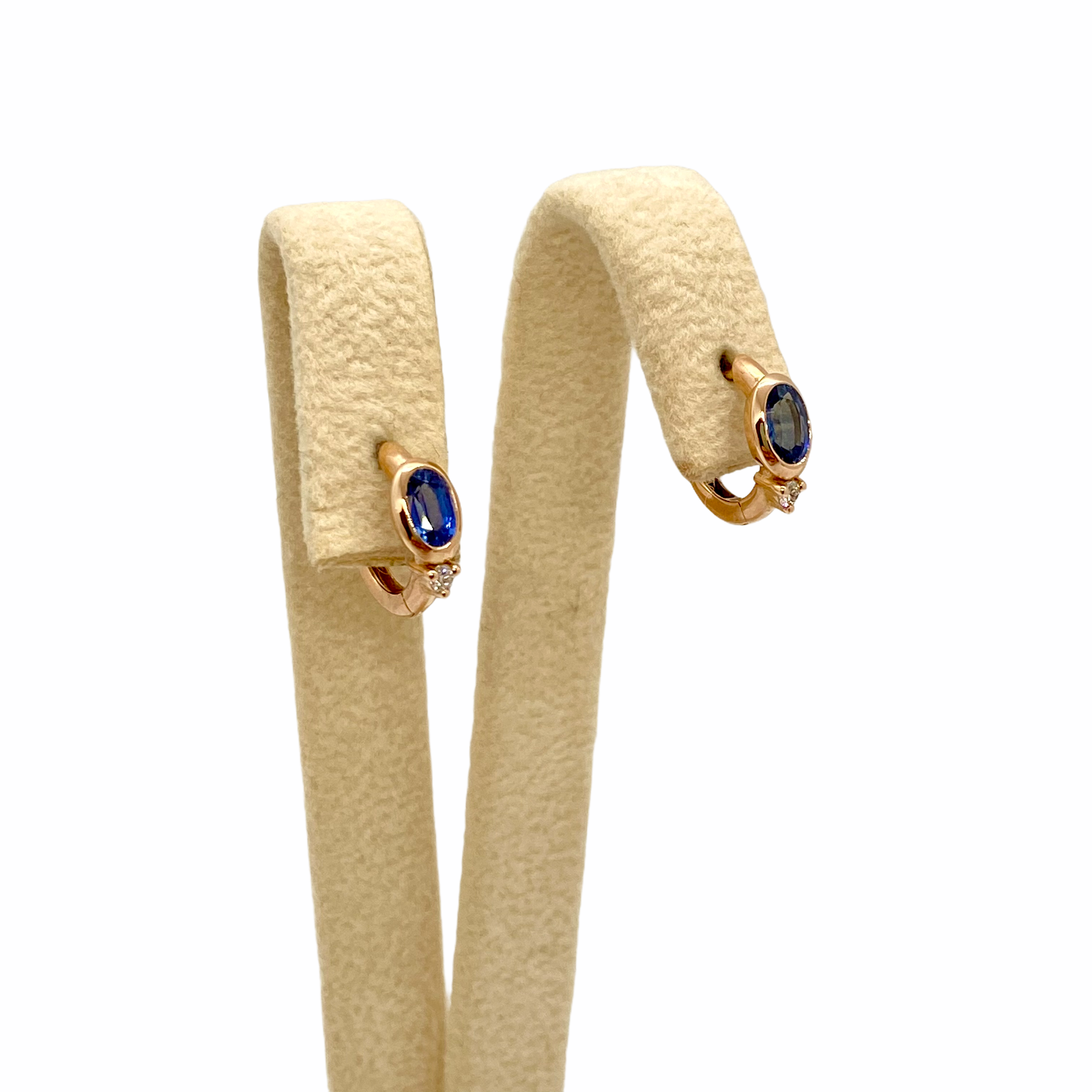 Oval sapphires and diamond hoop earrings — Melina Fachidis (4)