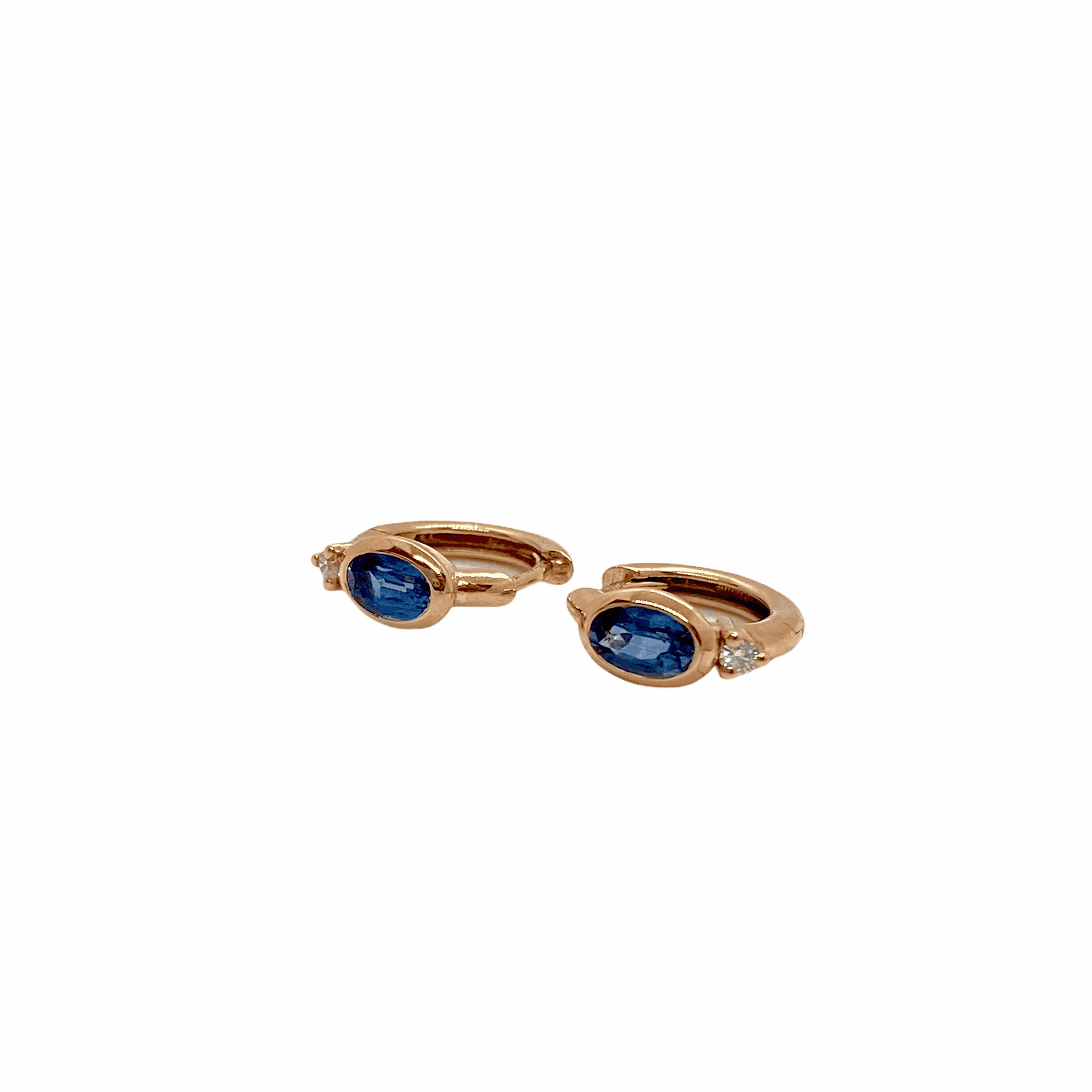 Oval sapphires and diamond hoop earrings — Melina Fachidis (2)