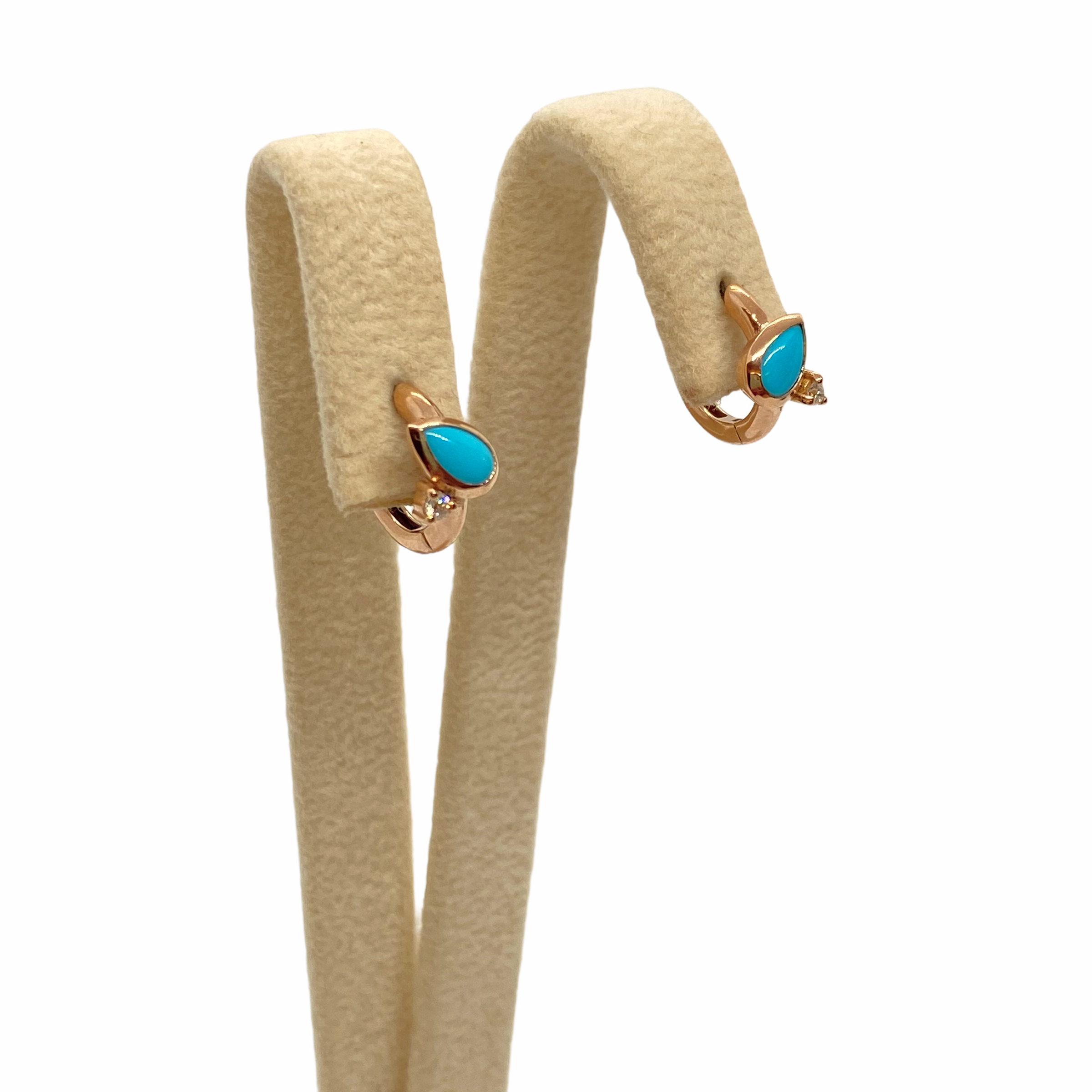 Turquoise and diamond hoops — Melina Fachidis (3)