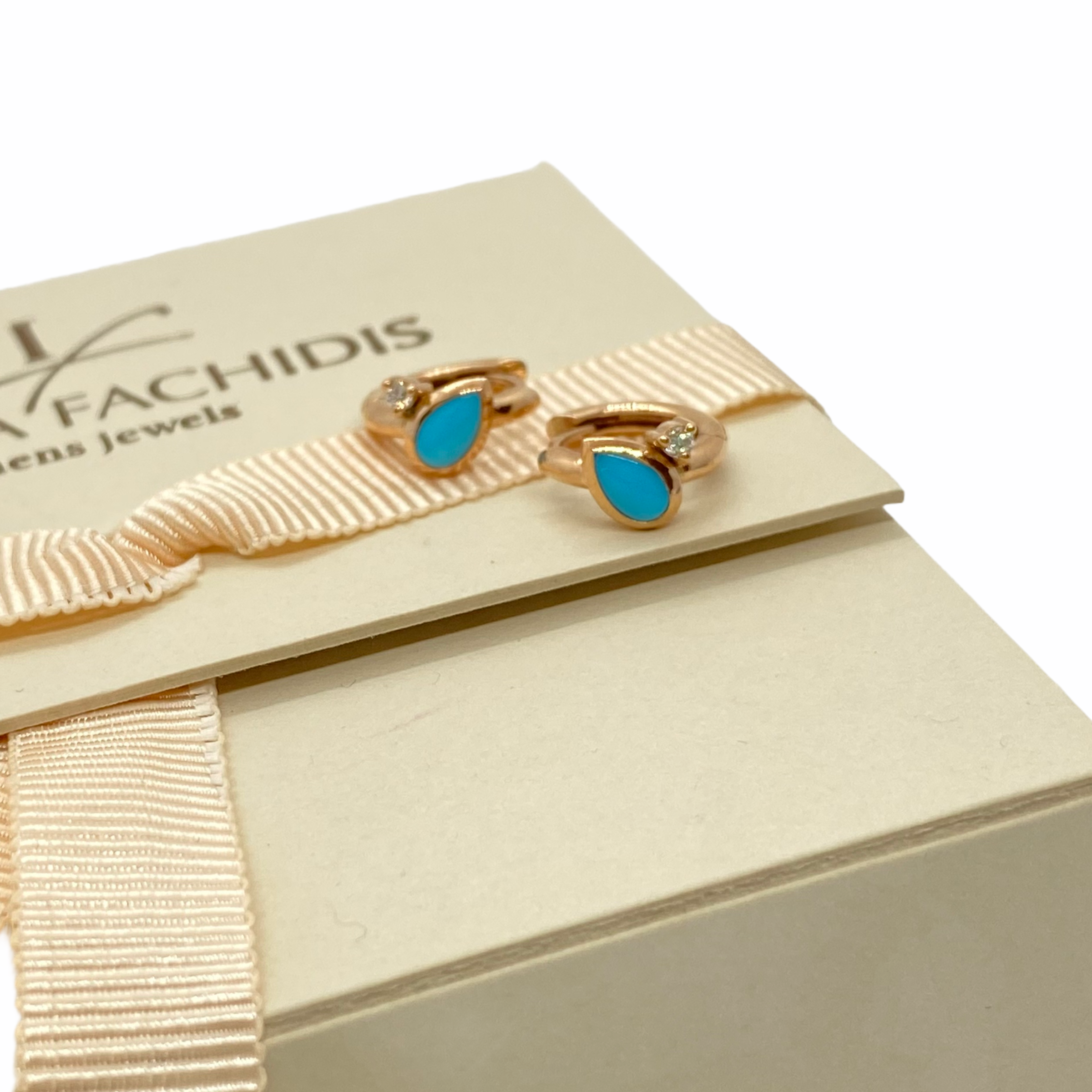 Turquoise and diamond hoops — Melina Fachidis (4)