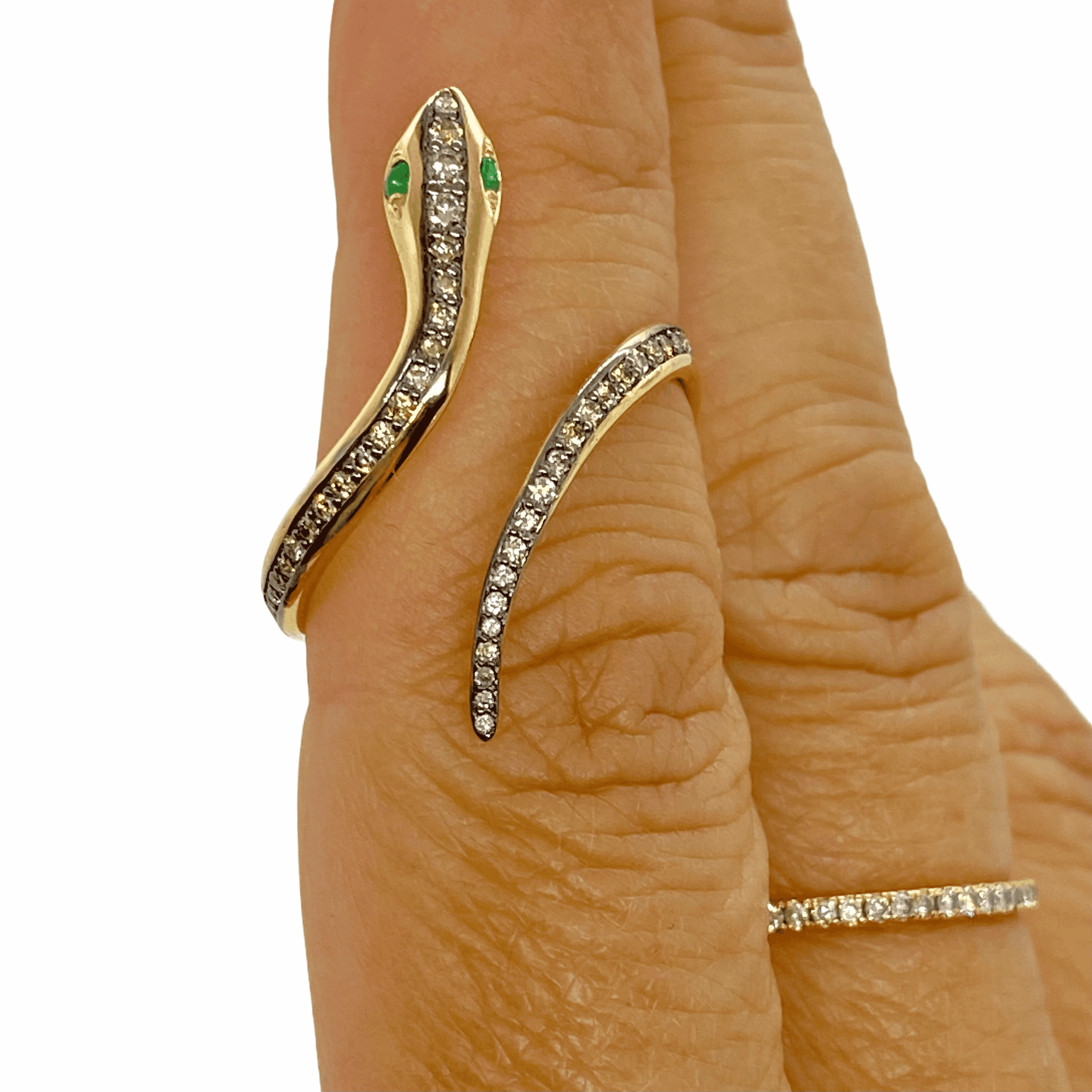 Impressive long snake ring — Melina Fachidis (3)