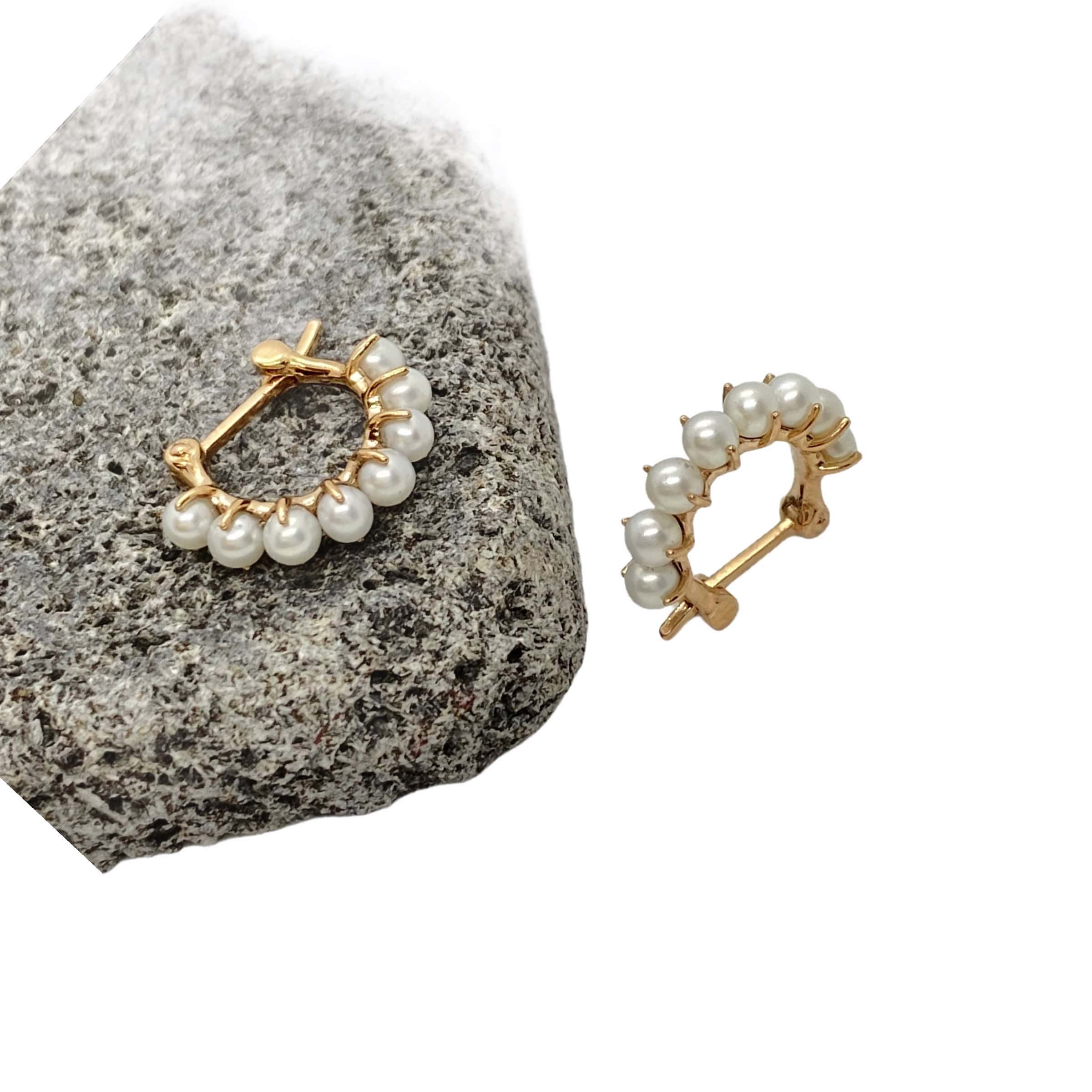White pearl hoop earrings — Melina Fachidis (3)