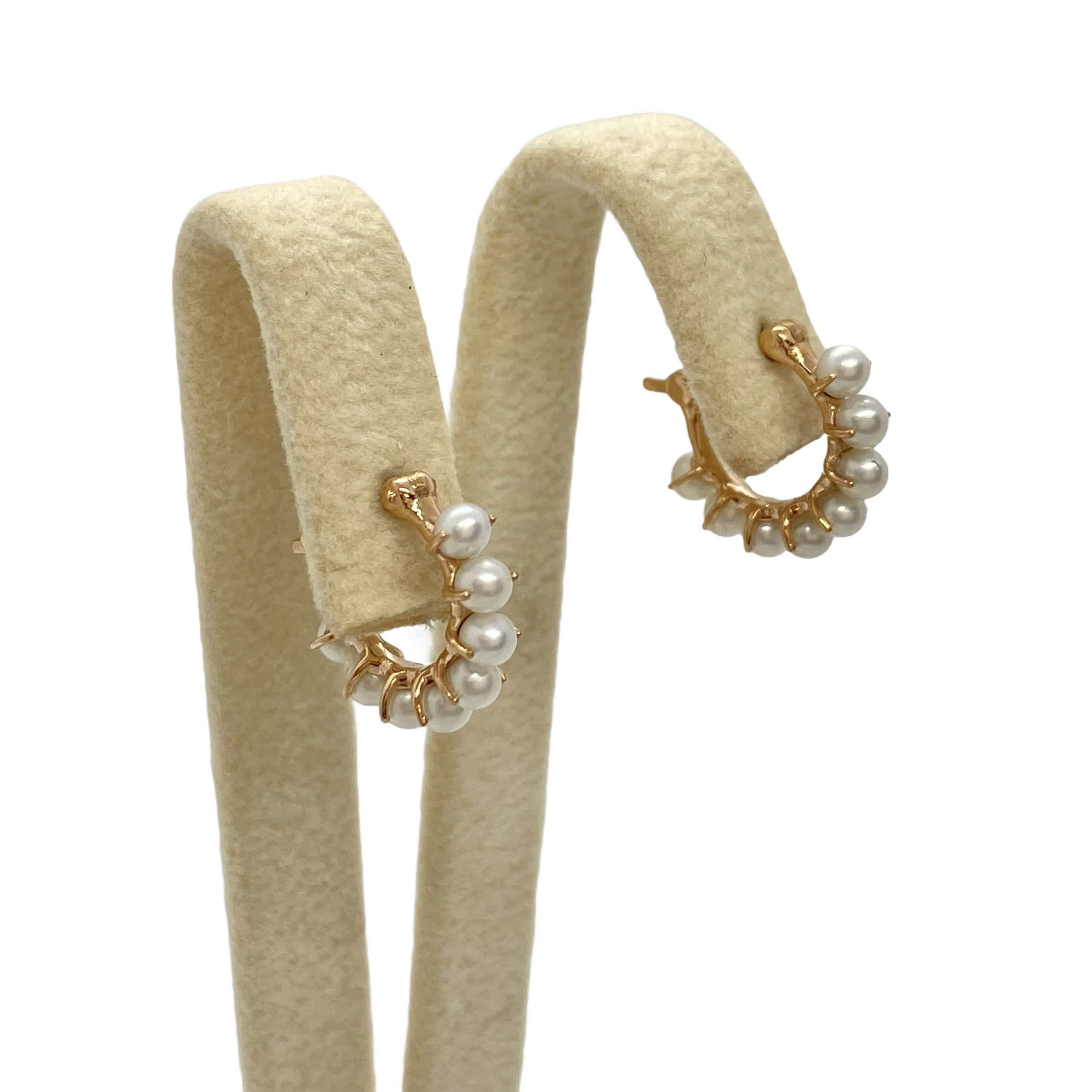 White pearl hoop earrings — Melina Fachidis (4)