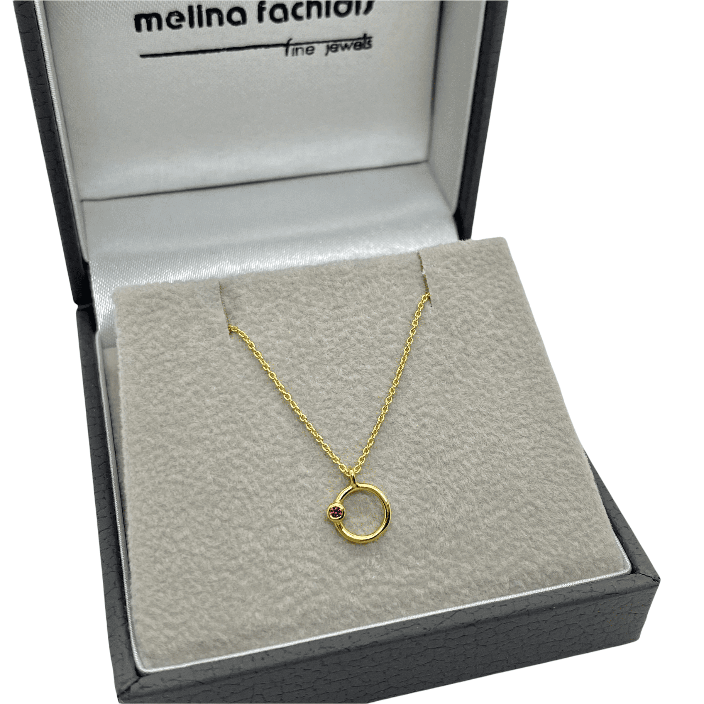 Circle ruby charm pendant — Melina Fachidis (3)