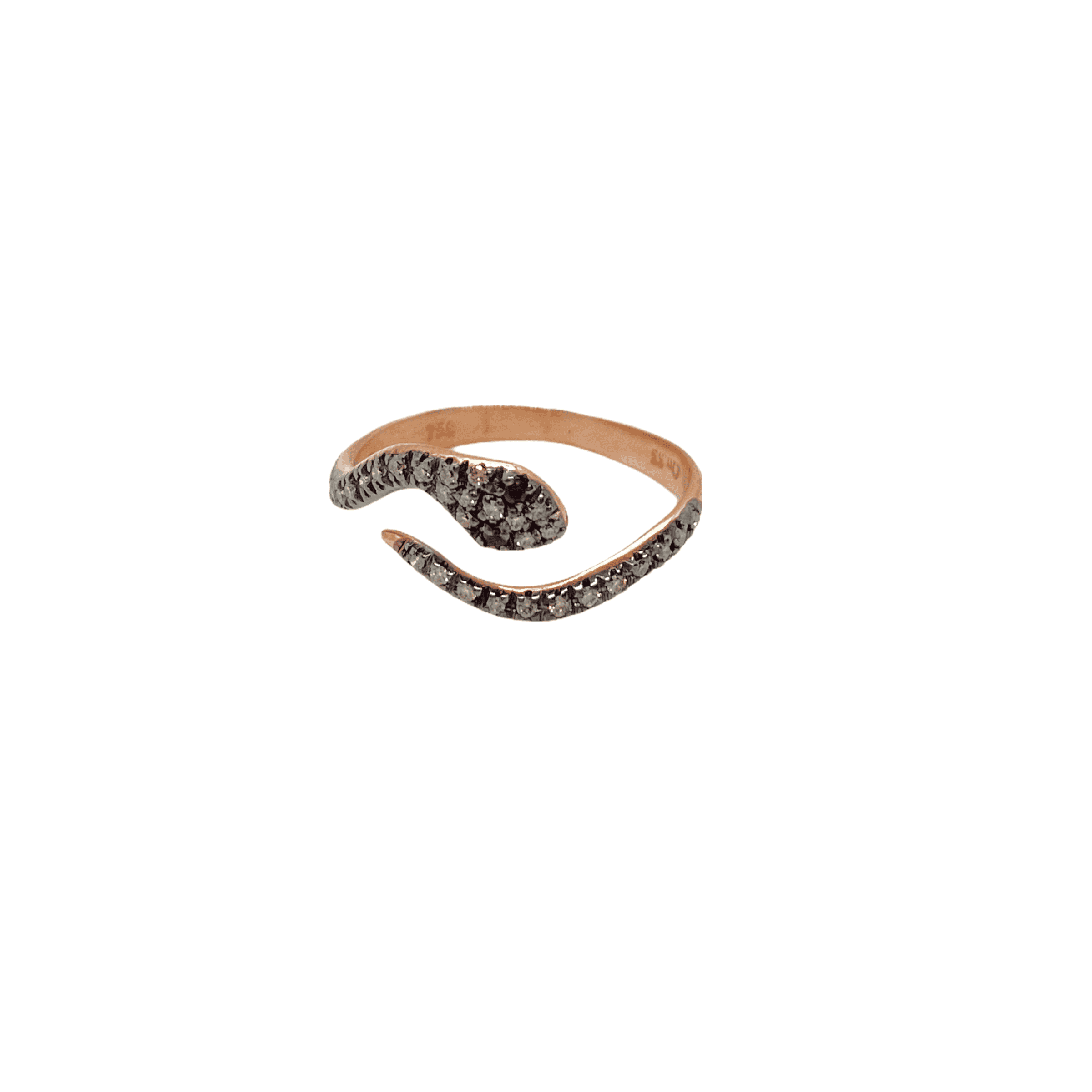 Snake brown diamonds ring — Melina Fachidis (2)