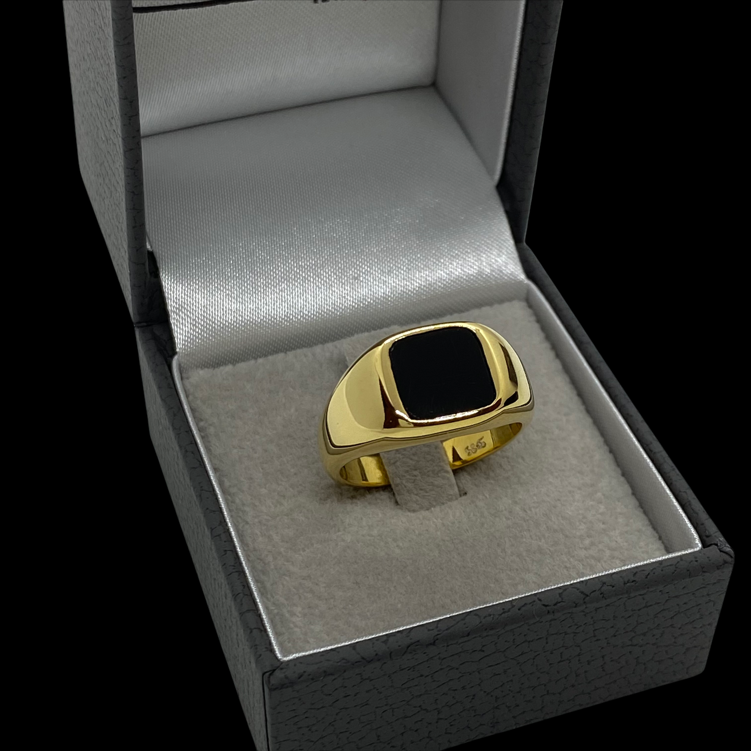 Men’s black onyx signet ring — Melina Fachidis (3)