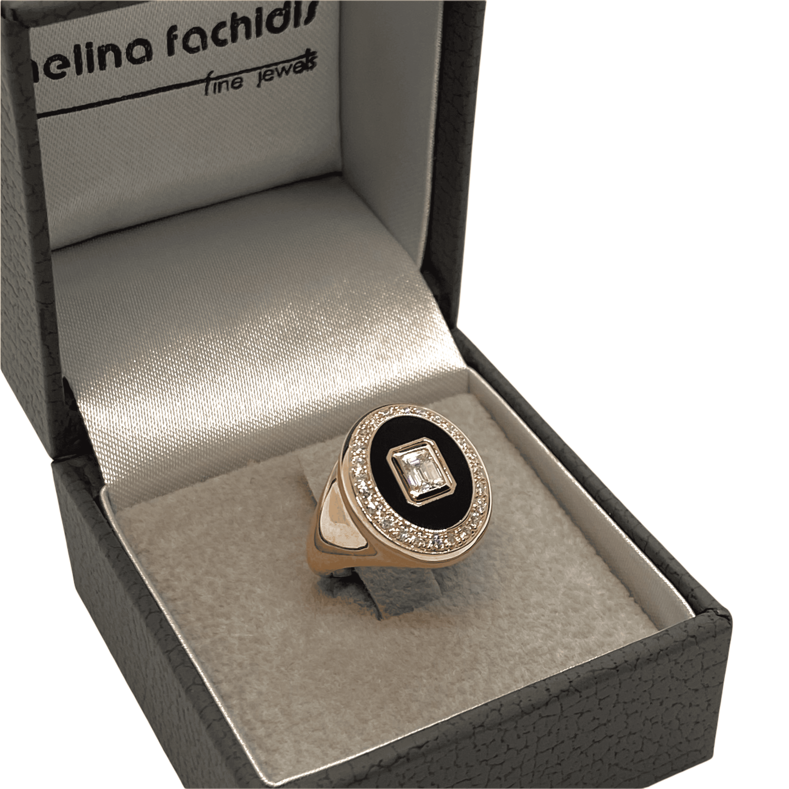 Baguette diamond luxury chevalier oval ring — Melina Fachidis (5)