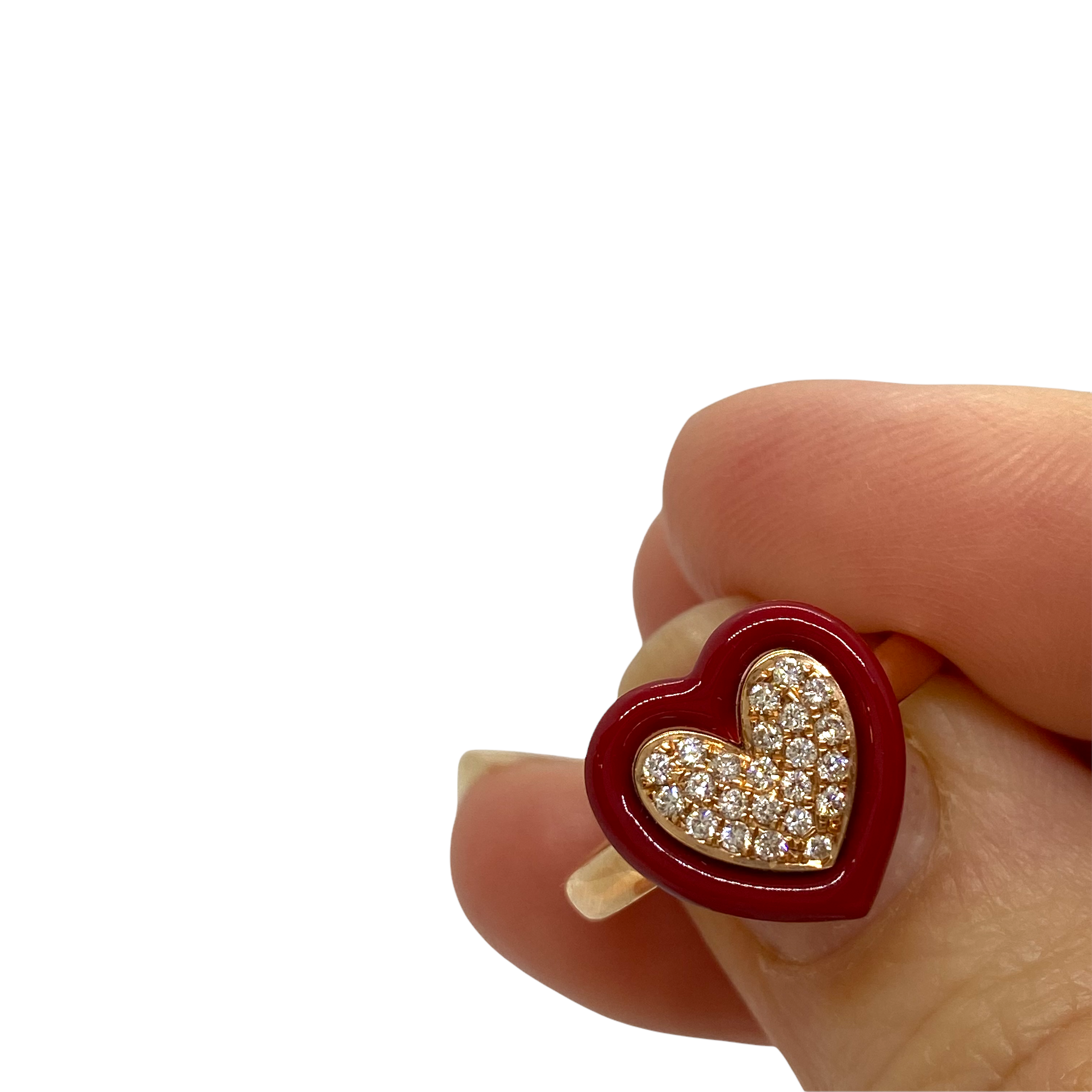 Romantic red heart diamond ring — Melina Fachidis (6)