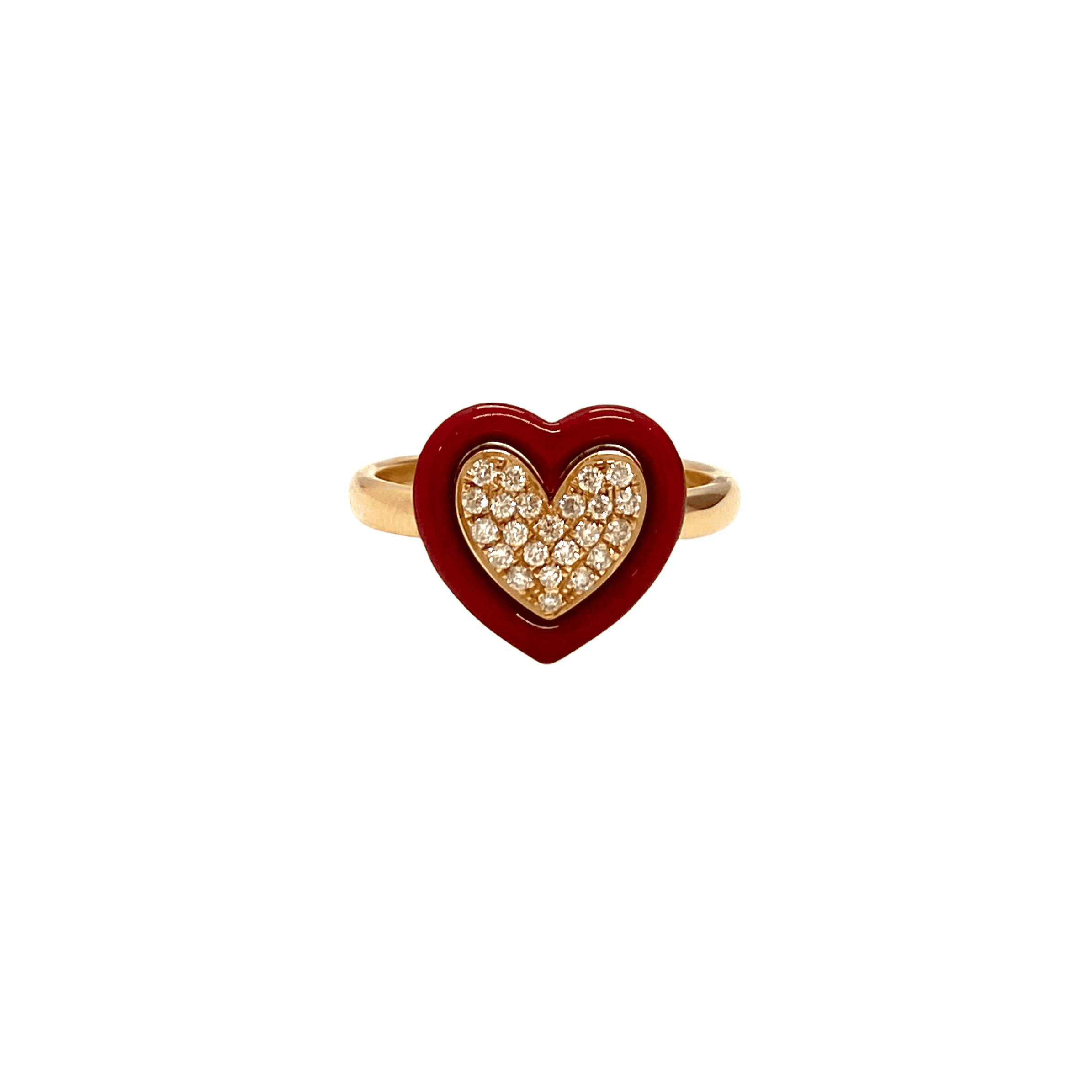 Romantic red heart diamond ring — Melina Fachidis (5)