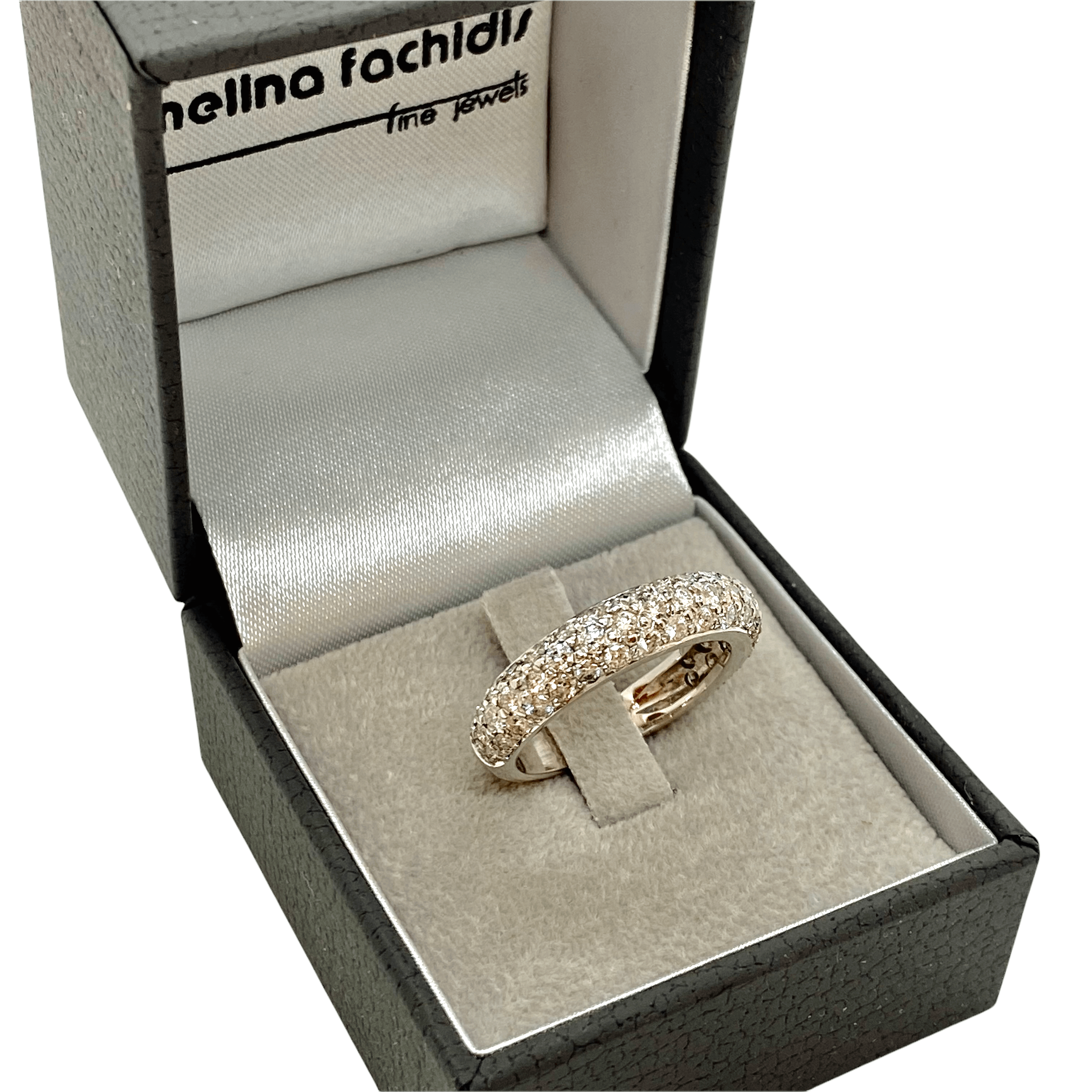 Pavé white diamonds band — Melina Fachidis (2)