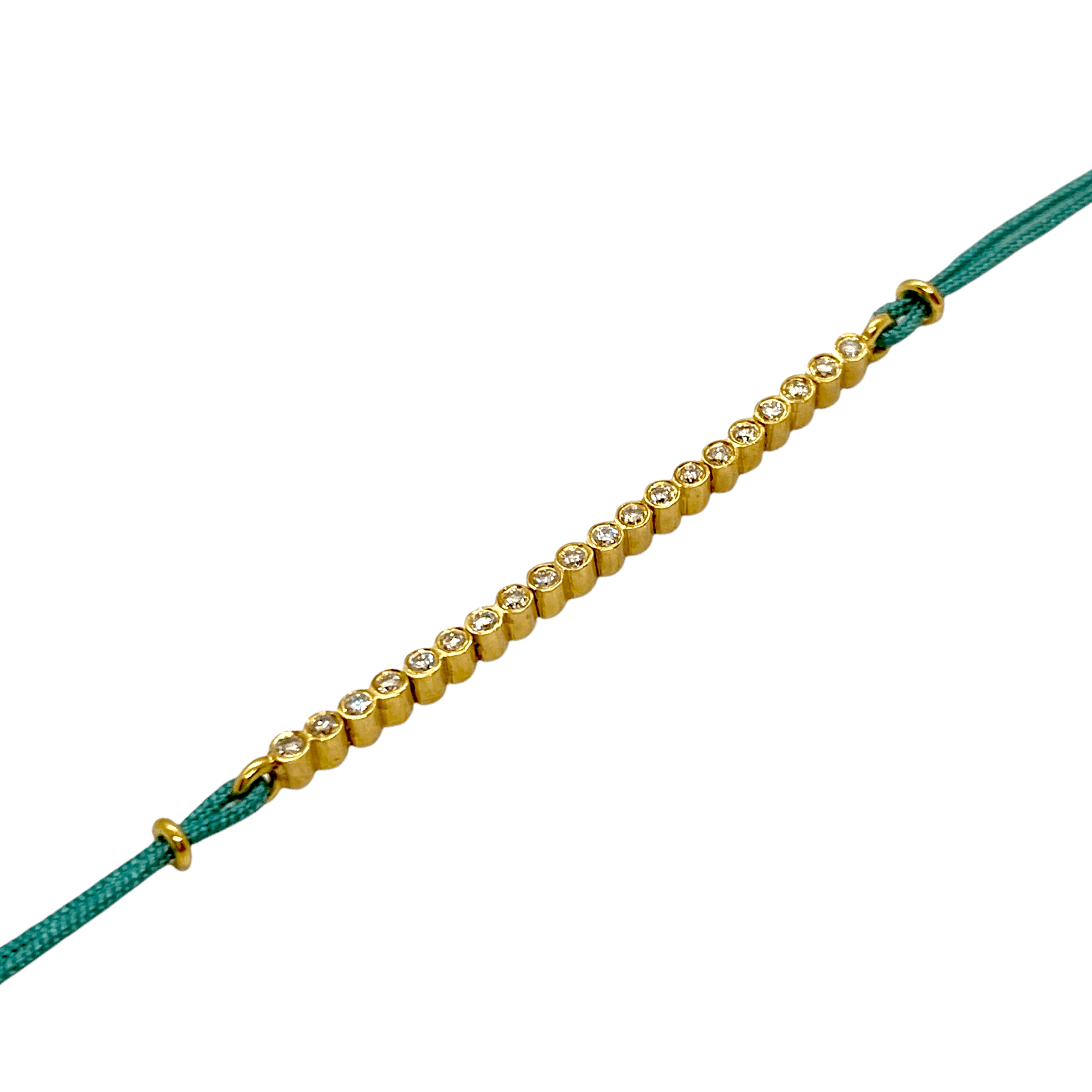 White diamonds cord tennis bracelet — Melina Fachidis (2)