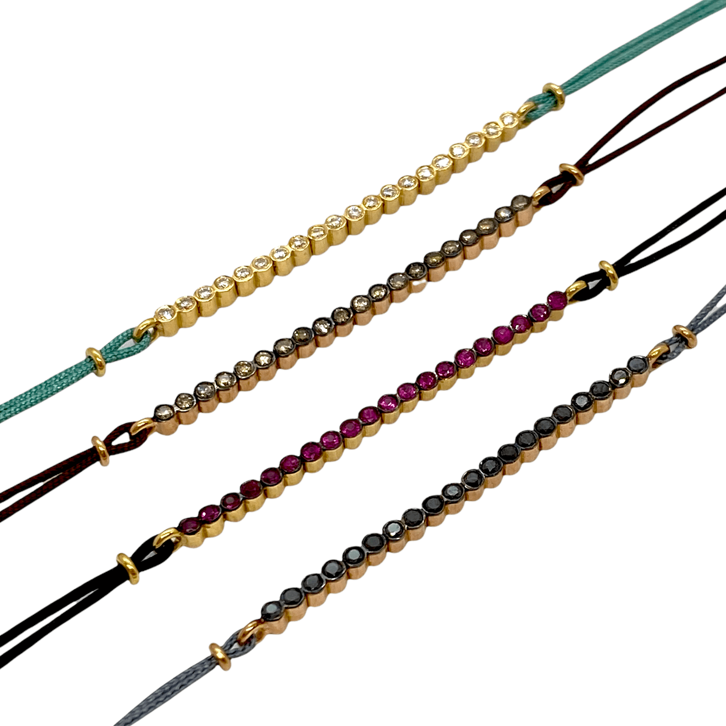 Black diamond tennis bracelet — Melina Fachidis (3)