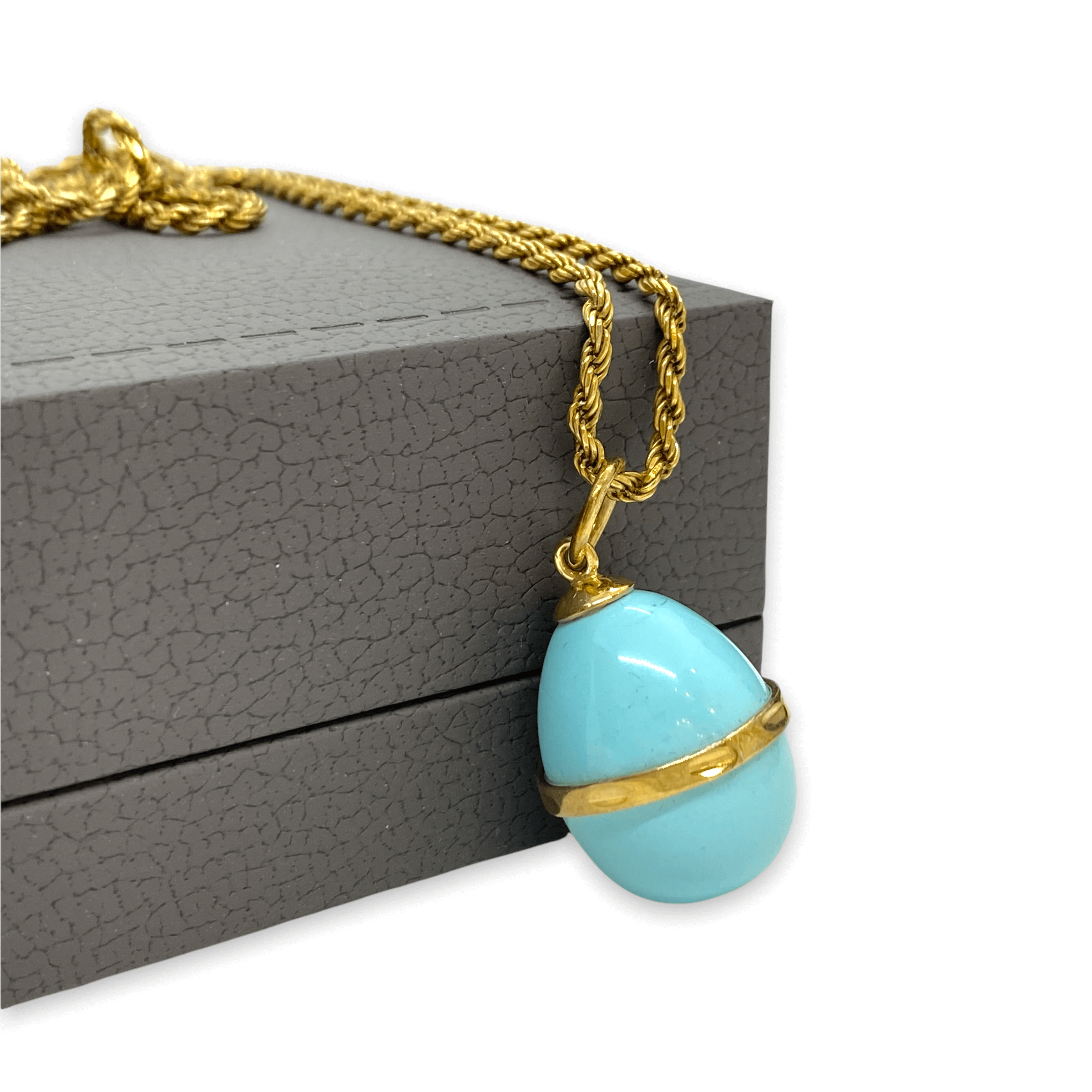 Turquoise Easter egg pendant — Melina Fachidis (3)