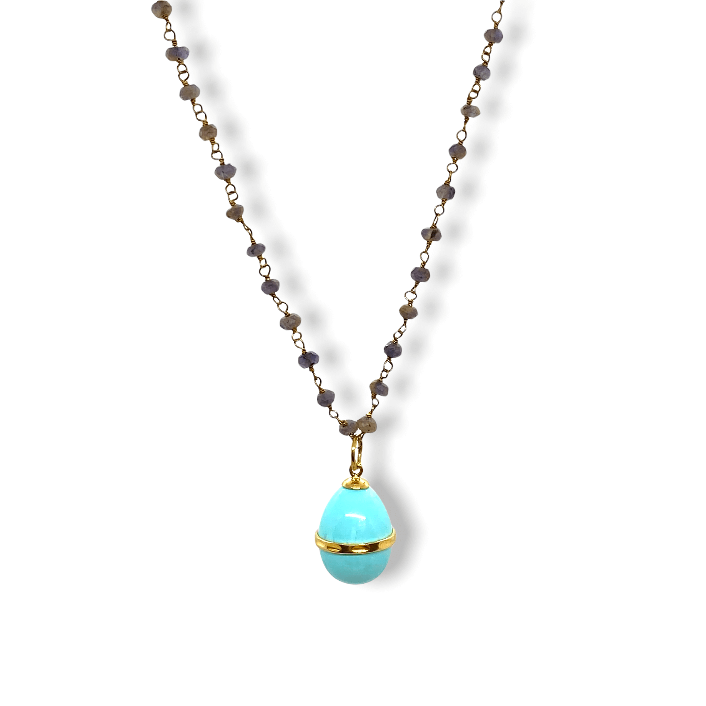 Turquoise Easter egg pendant — Melina Fachidis (5)
