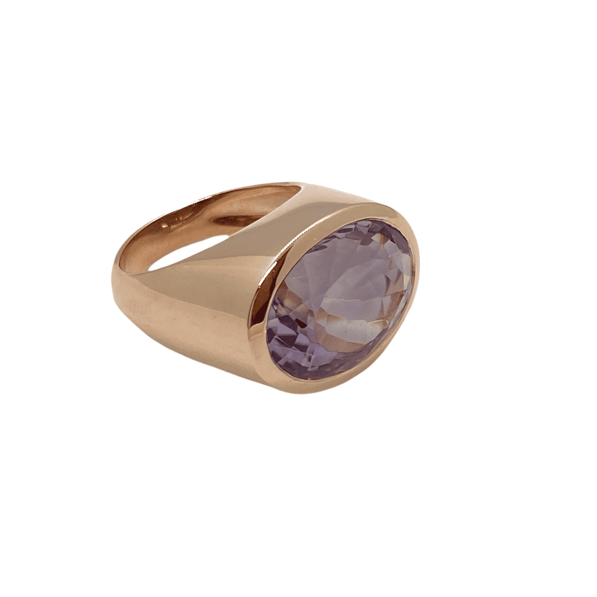 Oval amethyst statement ring — Melina Fachidis (2)