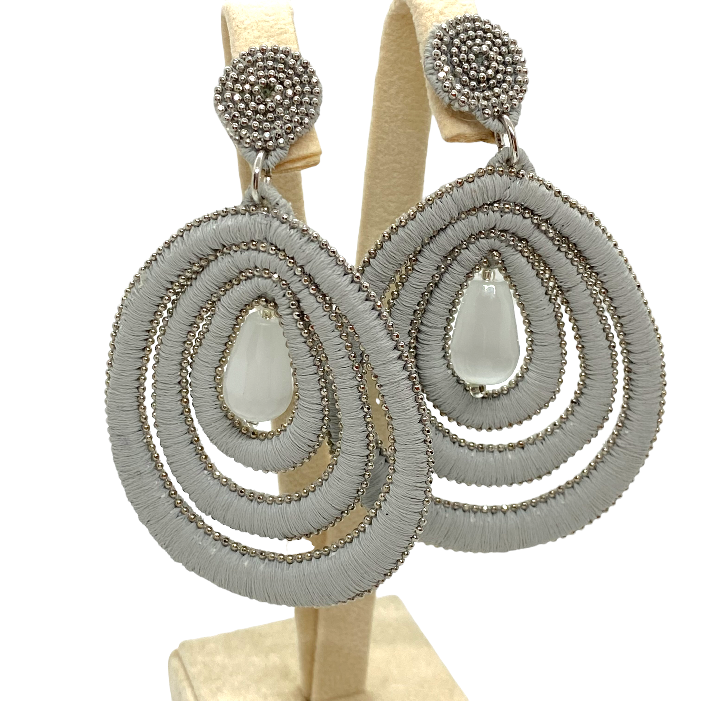 Amélie drop grey earrings — Melina Fachidis (4)