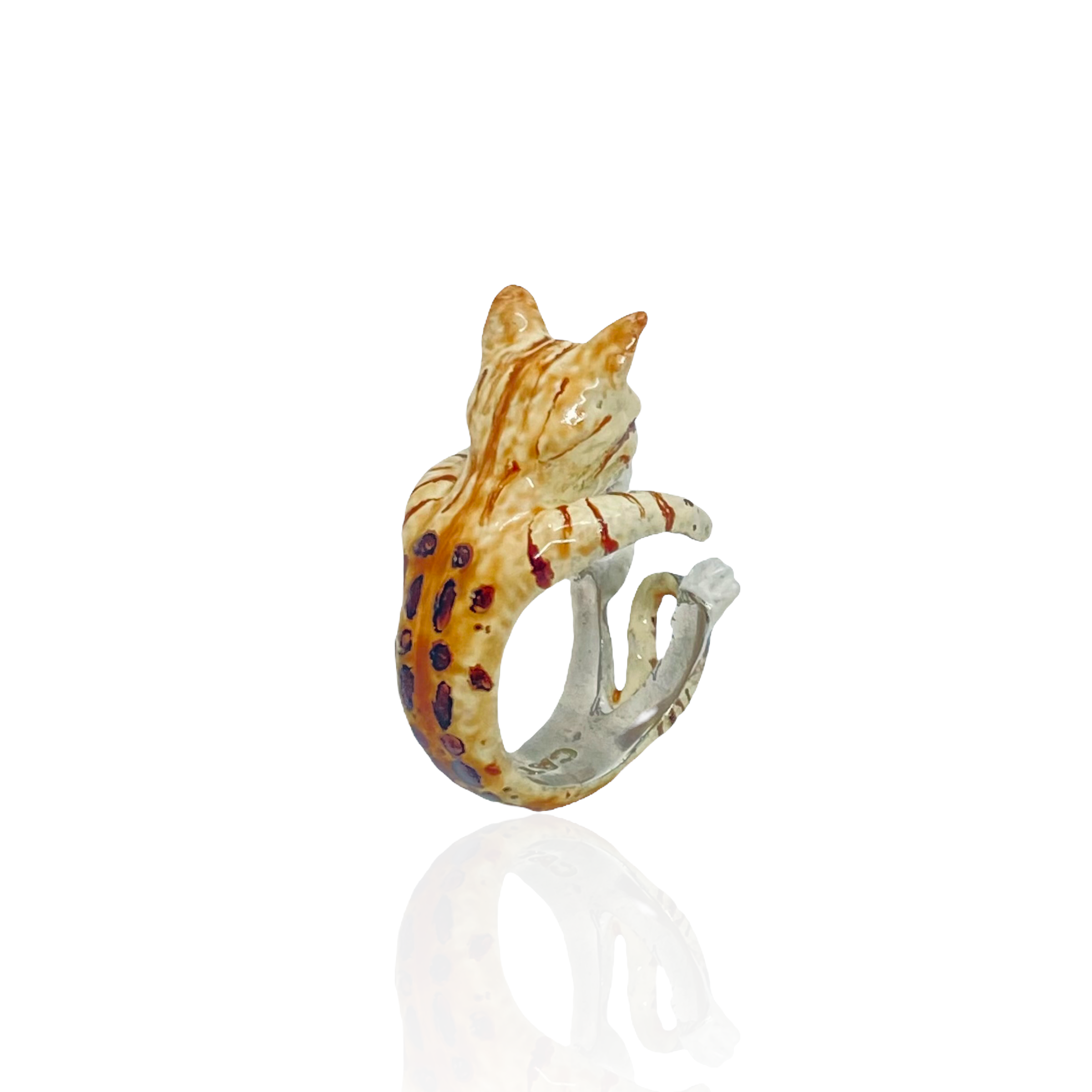 Bengal cat ring with enamel — Melina Fachidis (3)