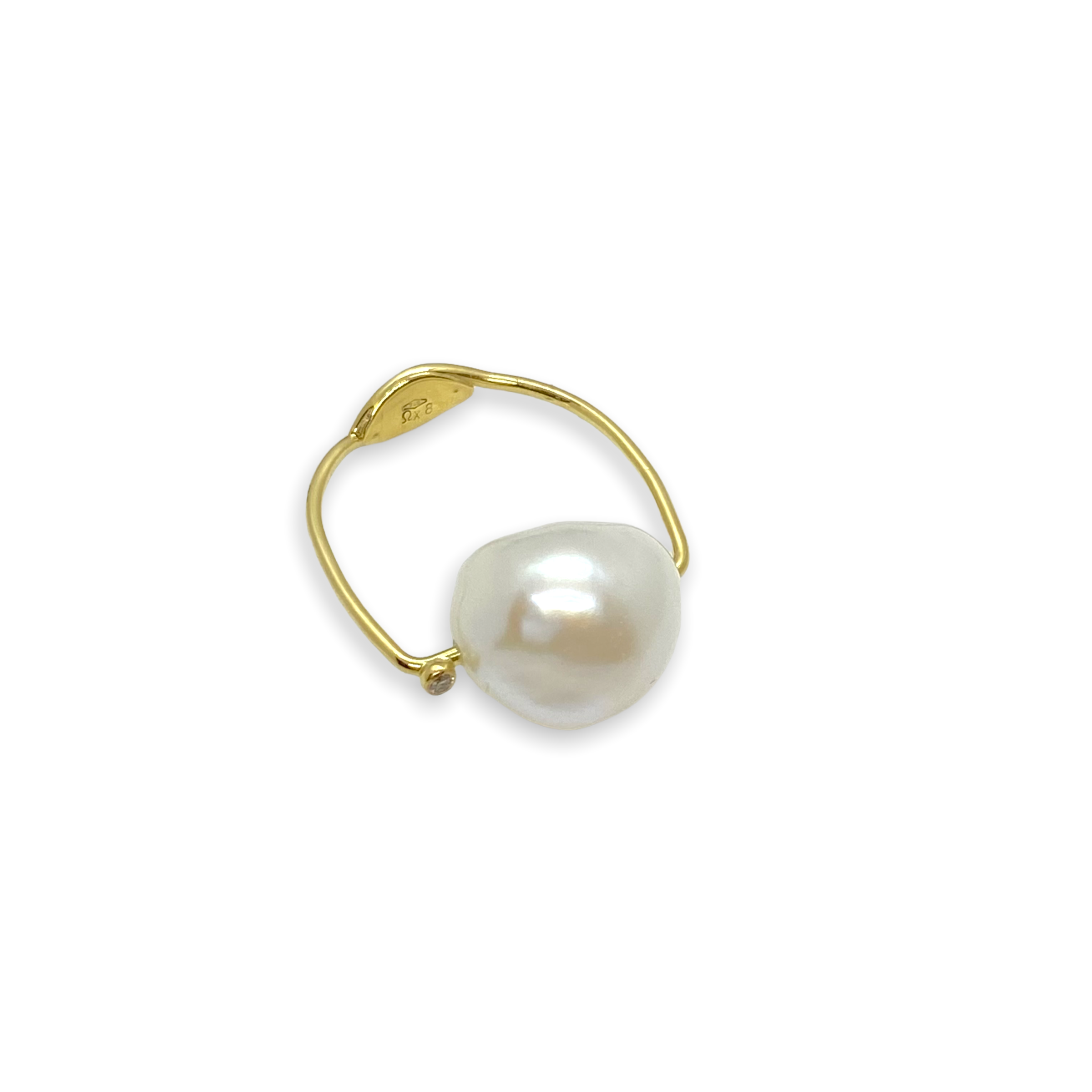 Pearl and diamond wire ring — Melina Fachidis (5)