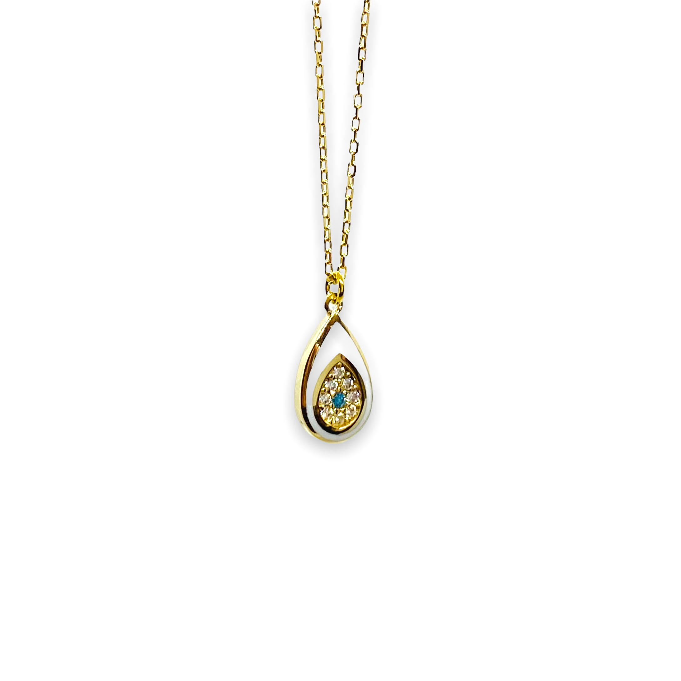 Drop eye turquoise pendant — Melina Fachidis (3)