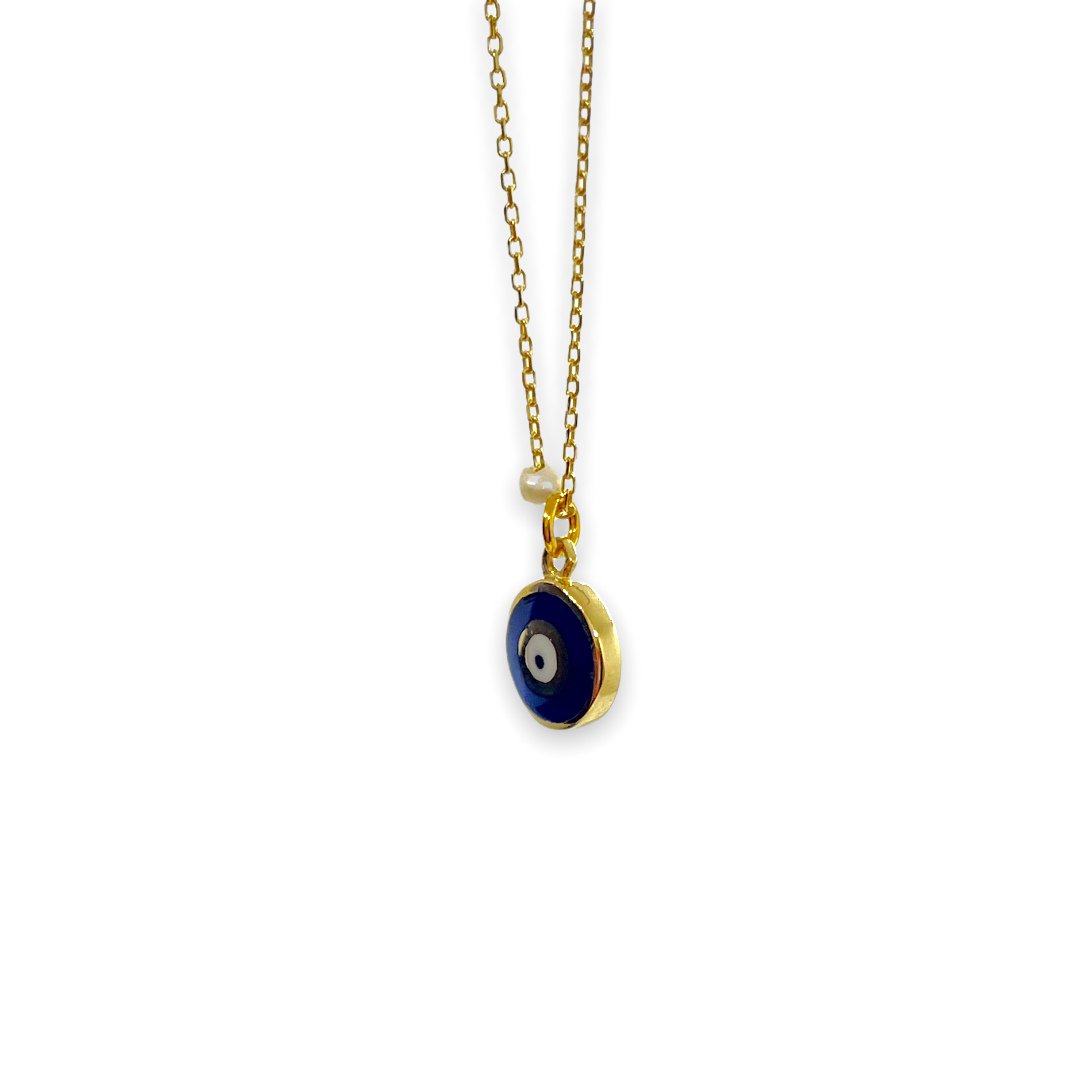 Round blue small eye pendant — Melina Fachidis (3)