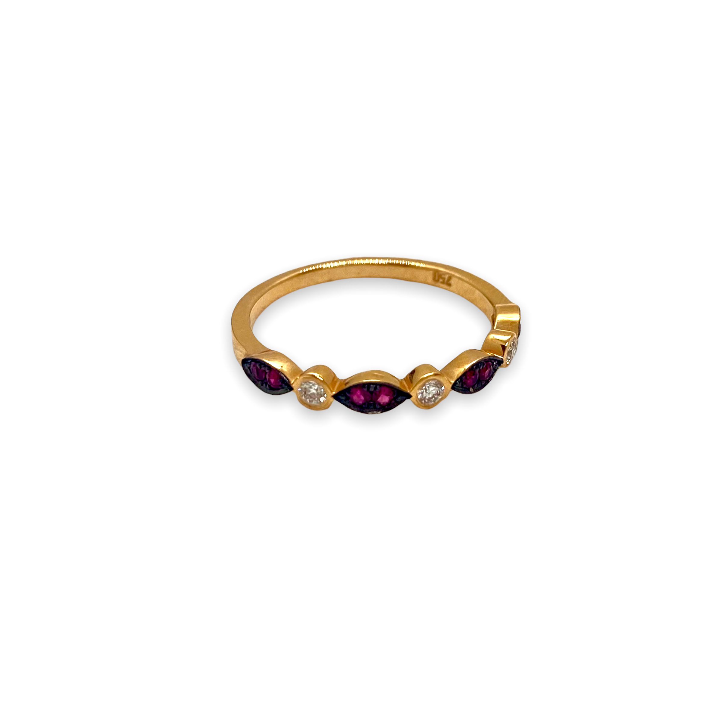Vintage Ruby and diamond stacking ring — Melina Fachidis (6)