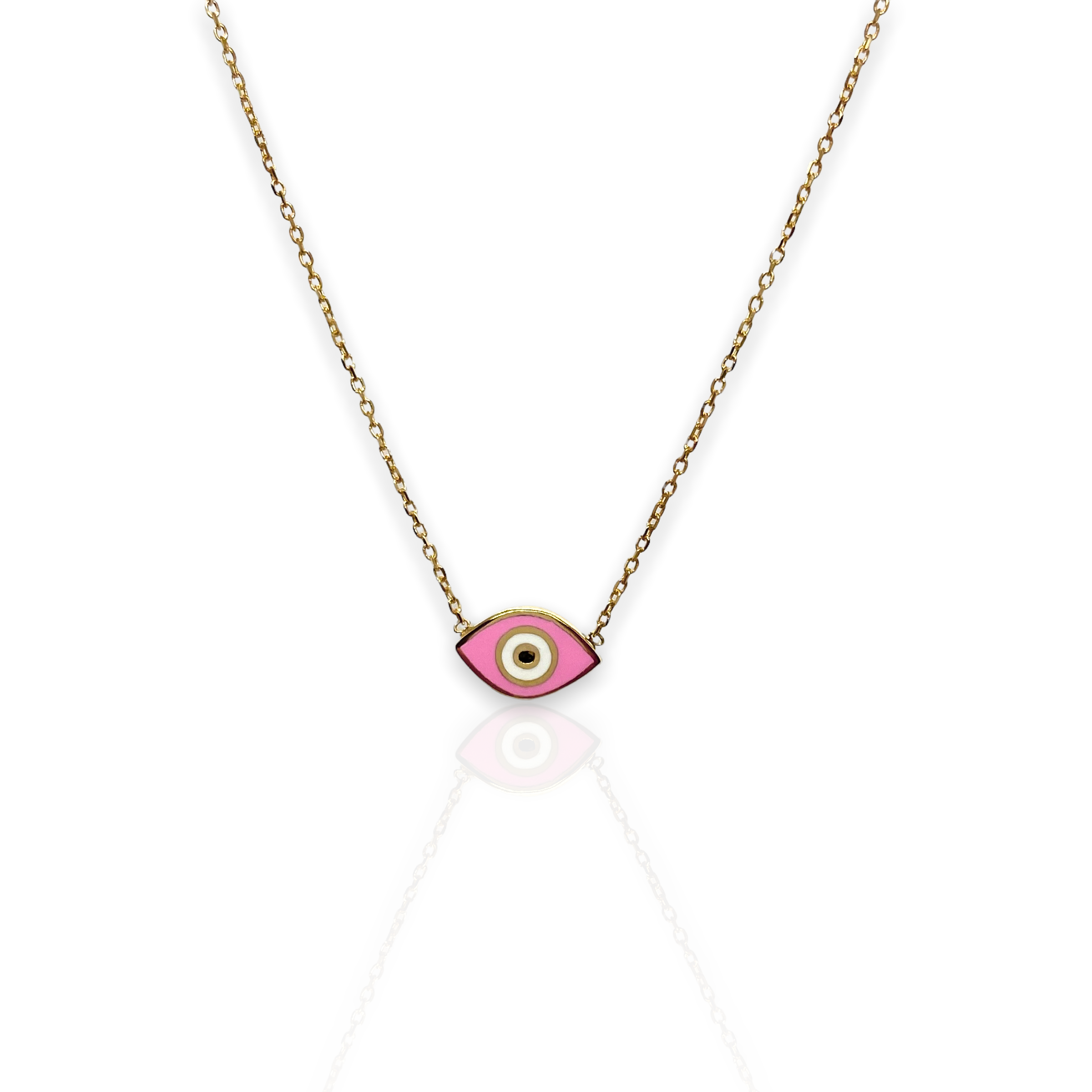 Tiny baby pink eye pendant — Melina Fachidis