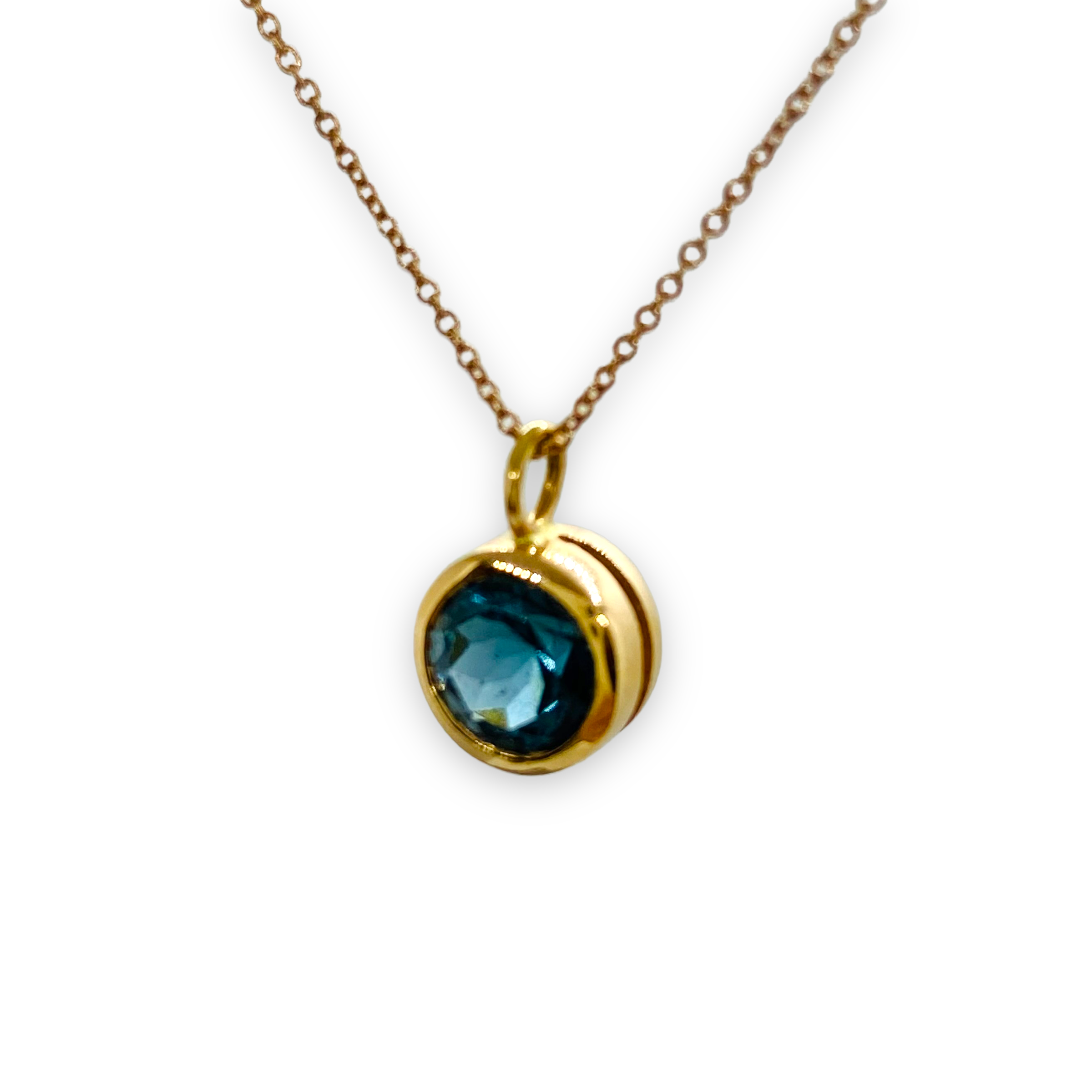 Blue tourmaline pendant — Melina Fachidis (2)
